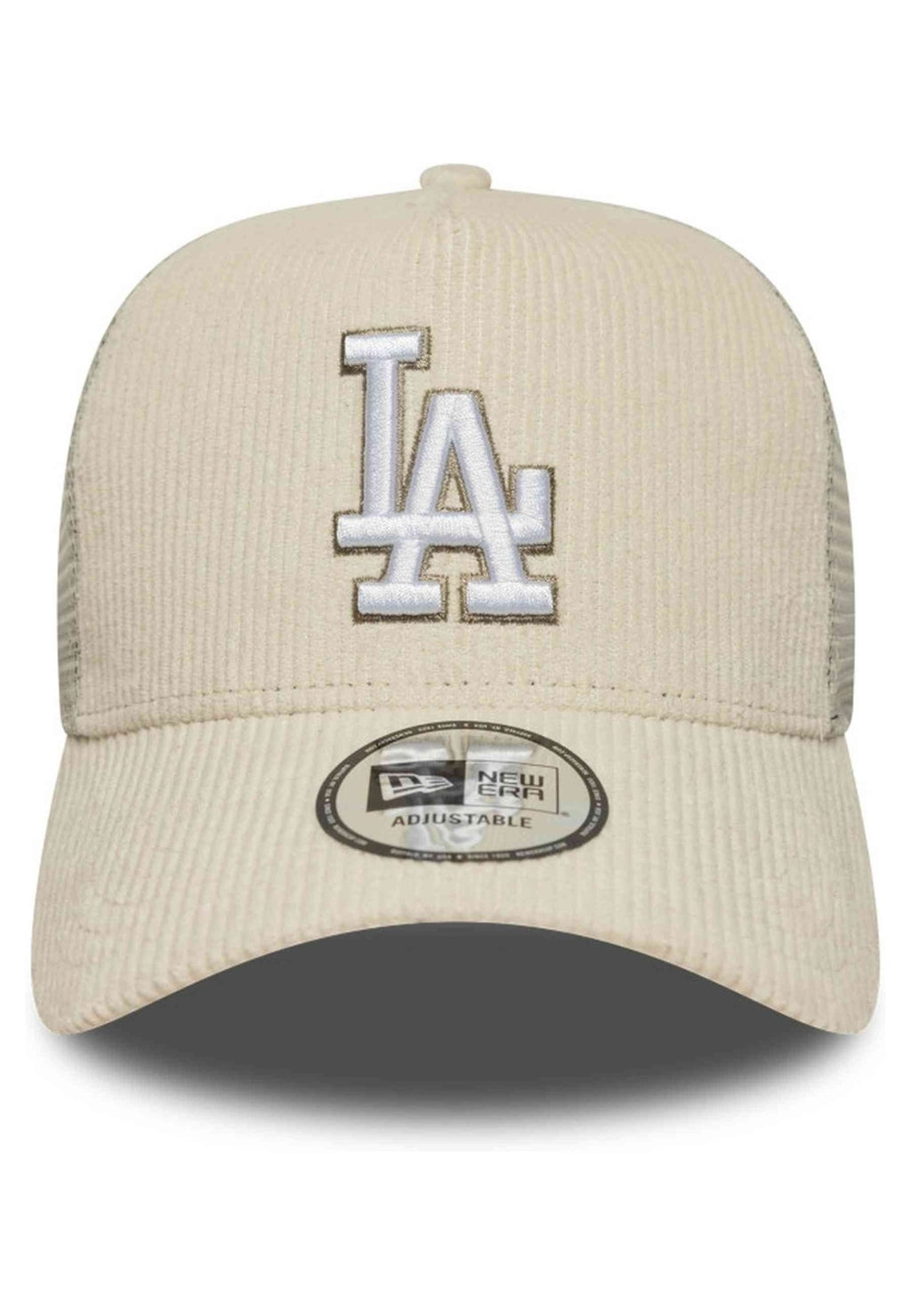 GORRA NEW ERA BEIGE DODGERS CORD TRUCKER LOSDOD - AREA ZERO