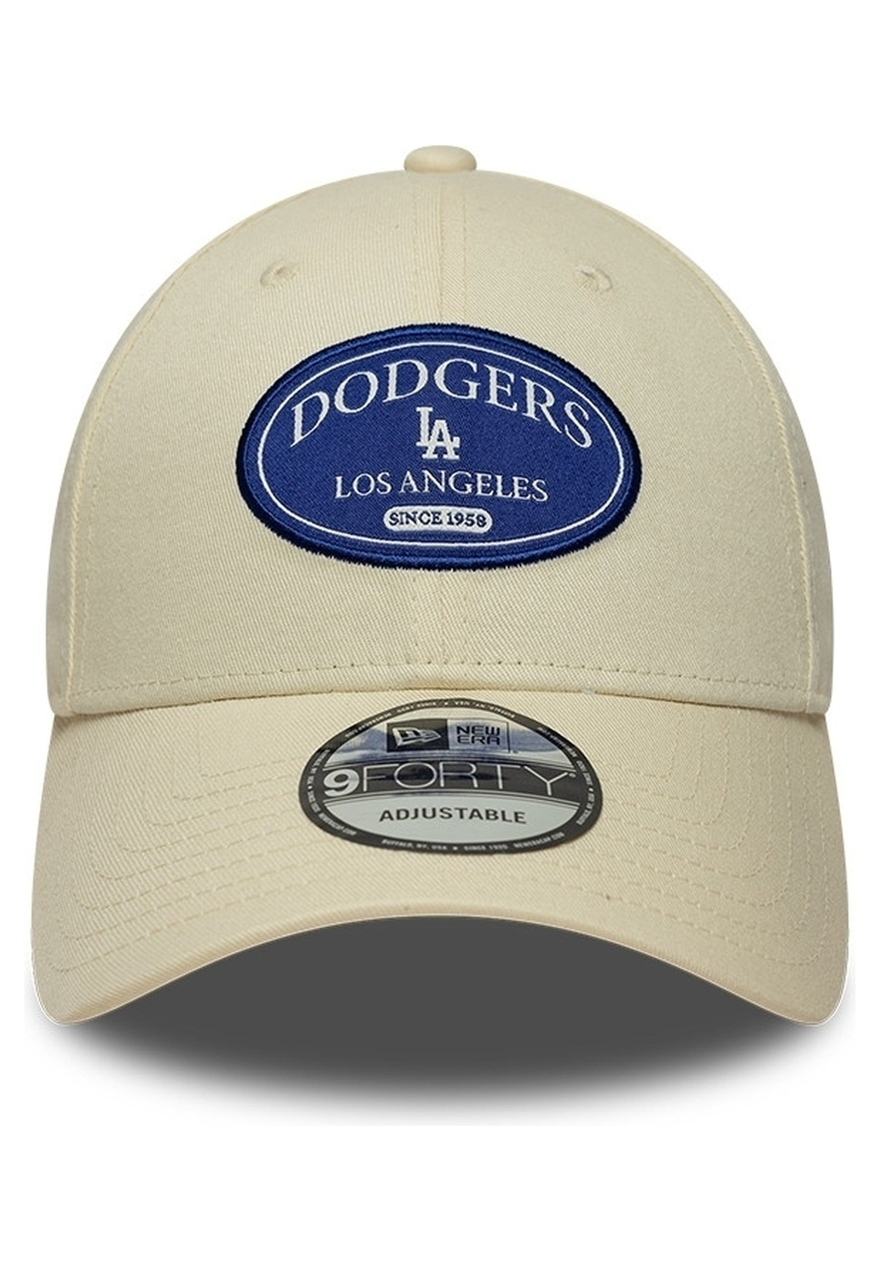 GORRA NEW ERA BEIGE DODGERS D RING PATCH LOSDOD