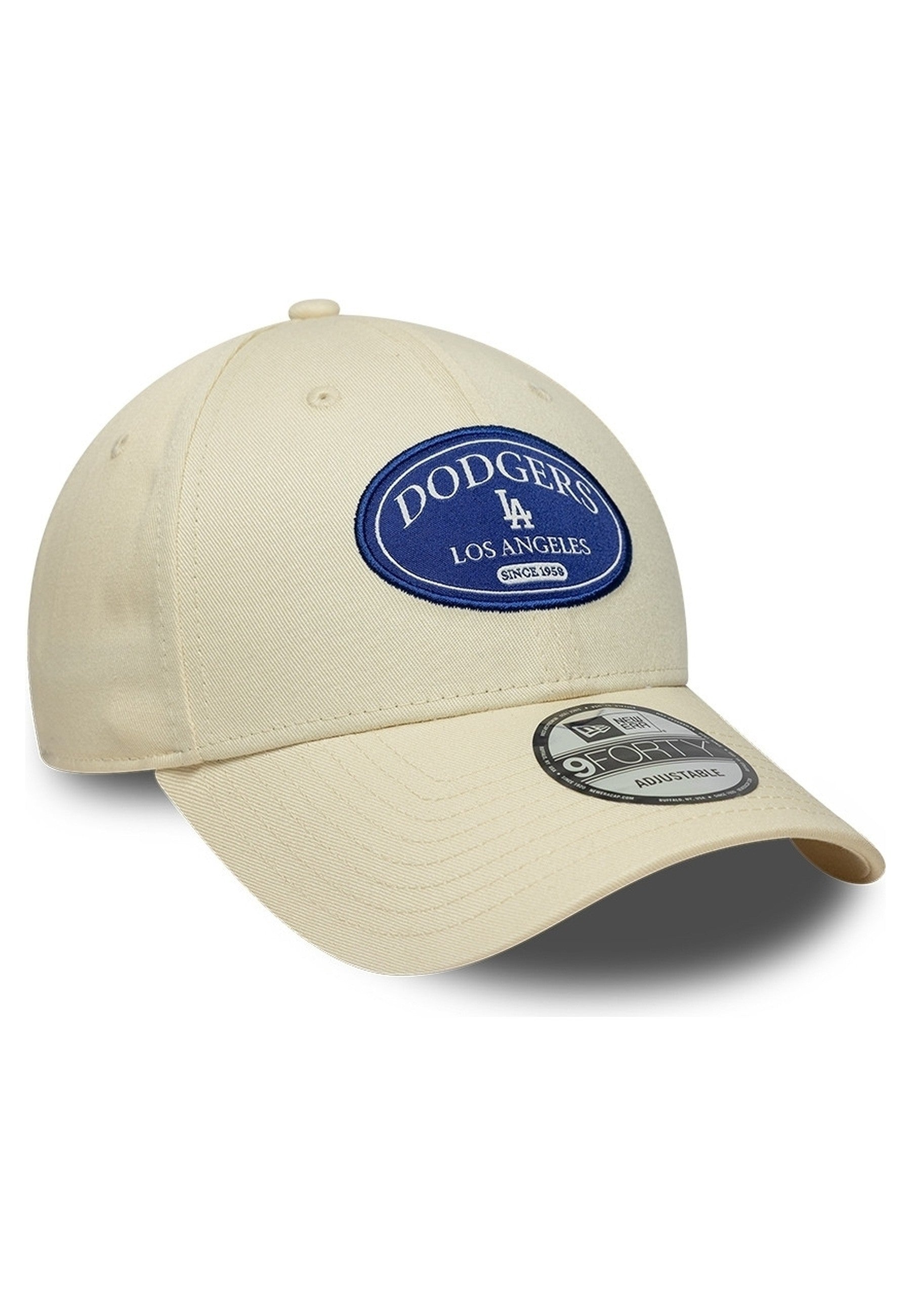 GORRA NEW ERA BEIGE DODGERS D RING PATCH LOSDOD