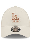 GORRA NEW ERA BEIGE DODGERS FAUX PONY INFILL 9FORTY LOSDOD