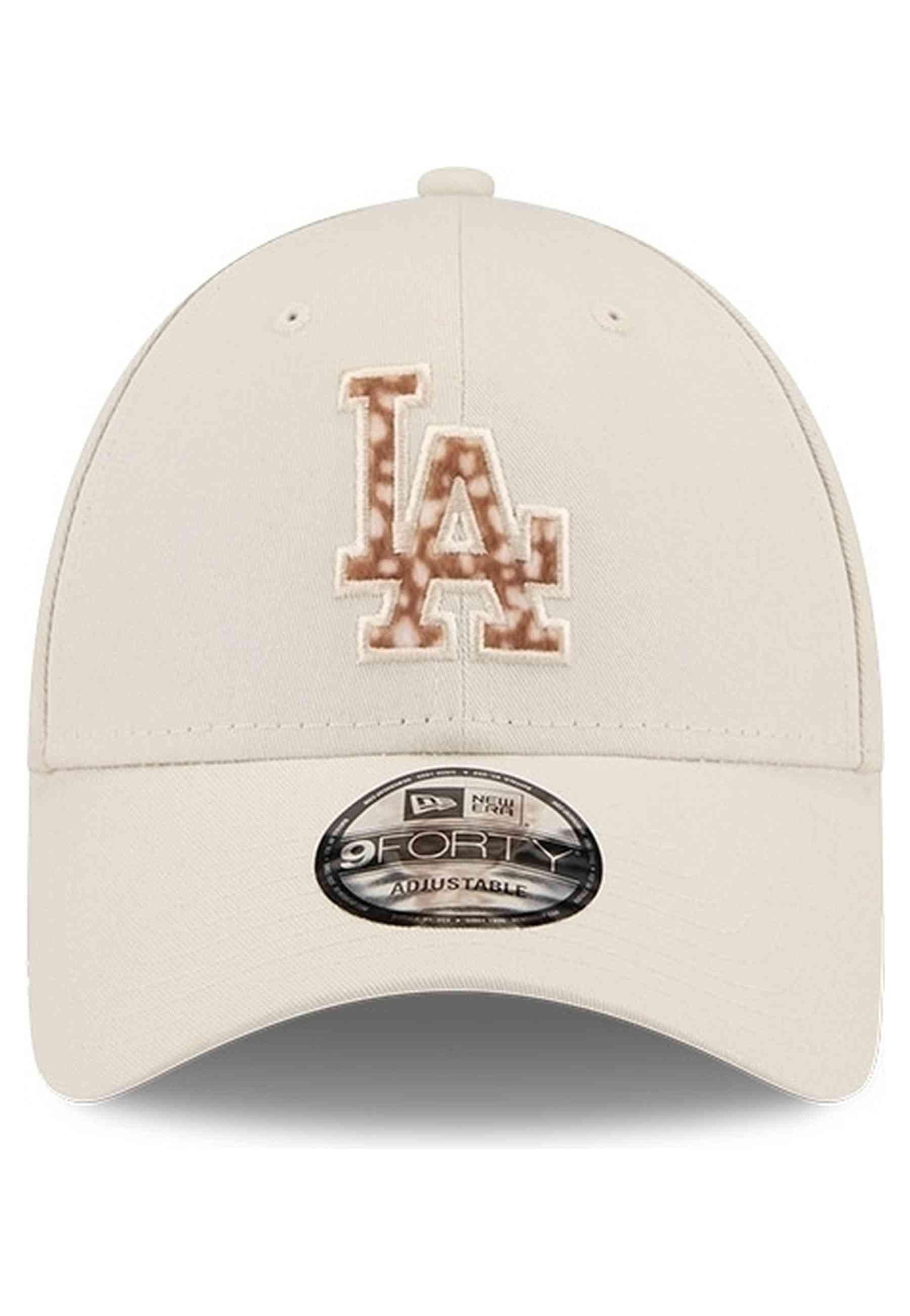 GORRA NEW ERA BEIGE DODGERS FAUX PONY INFILL 9FORTY LOSDOD