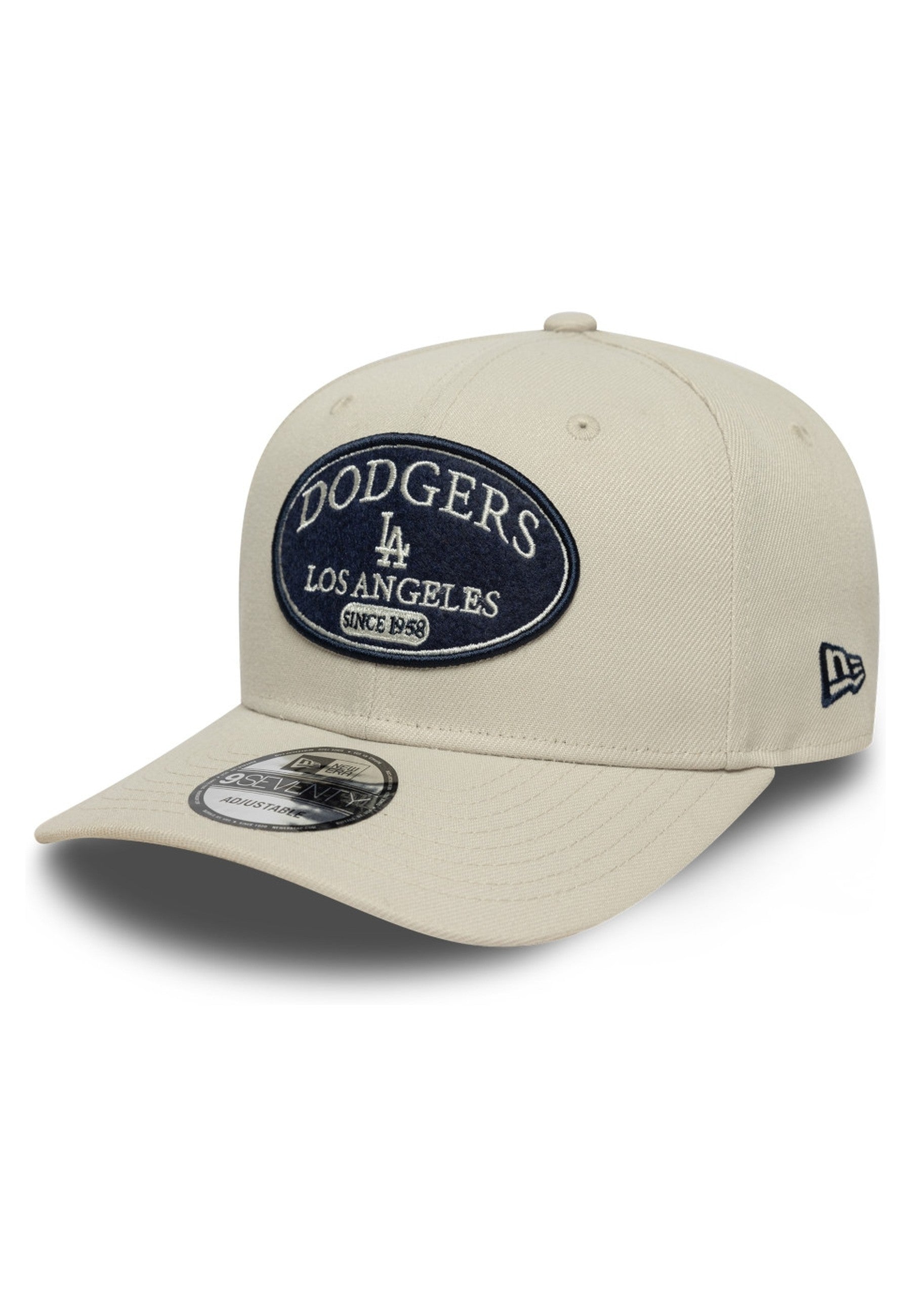GORRA NEW ERA BEIGE DODGERS MLB PATCH 9SEVENTY SS LOSDOD