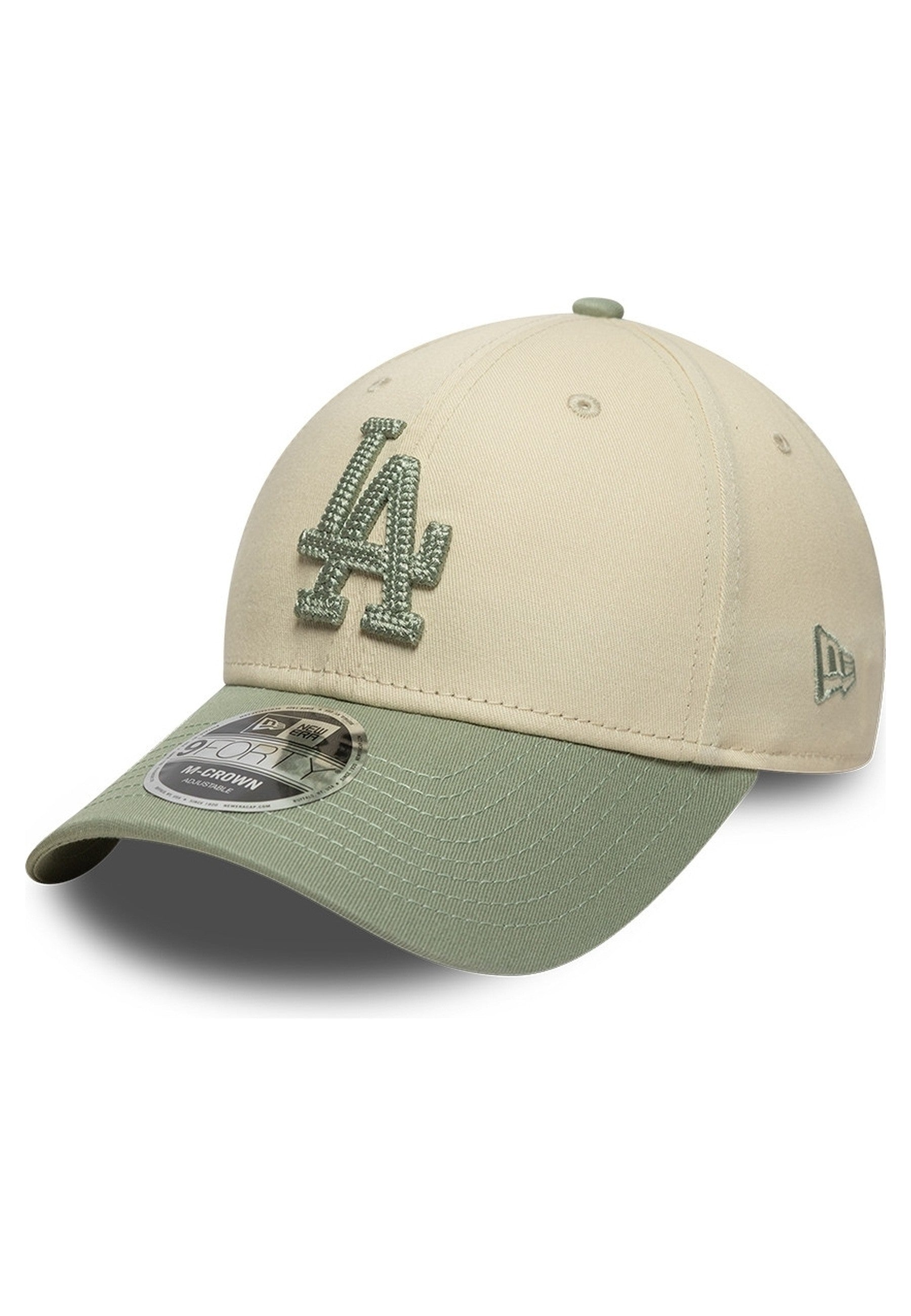 GORRA NEW ERA BEIGE DODGERS SIDE SCRIPT 9FORTY MCROWN LOSDOD