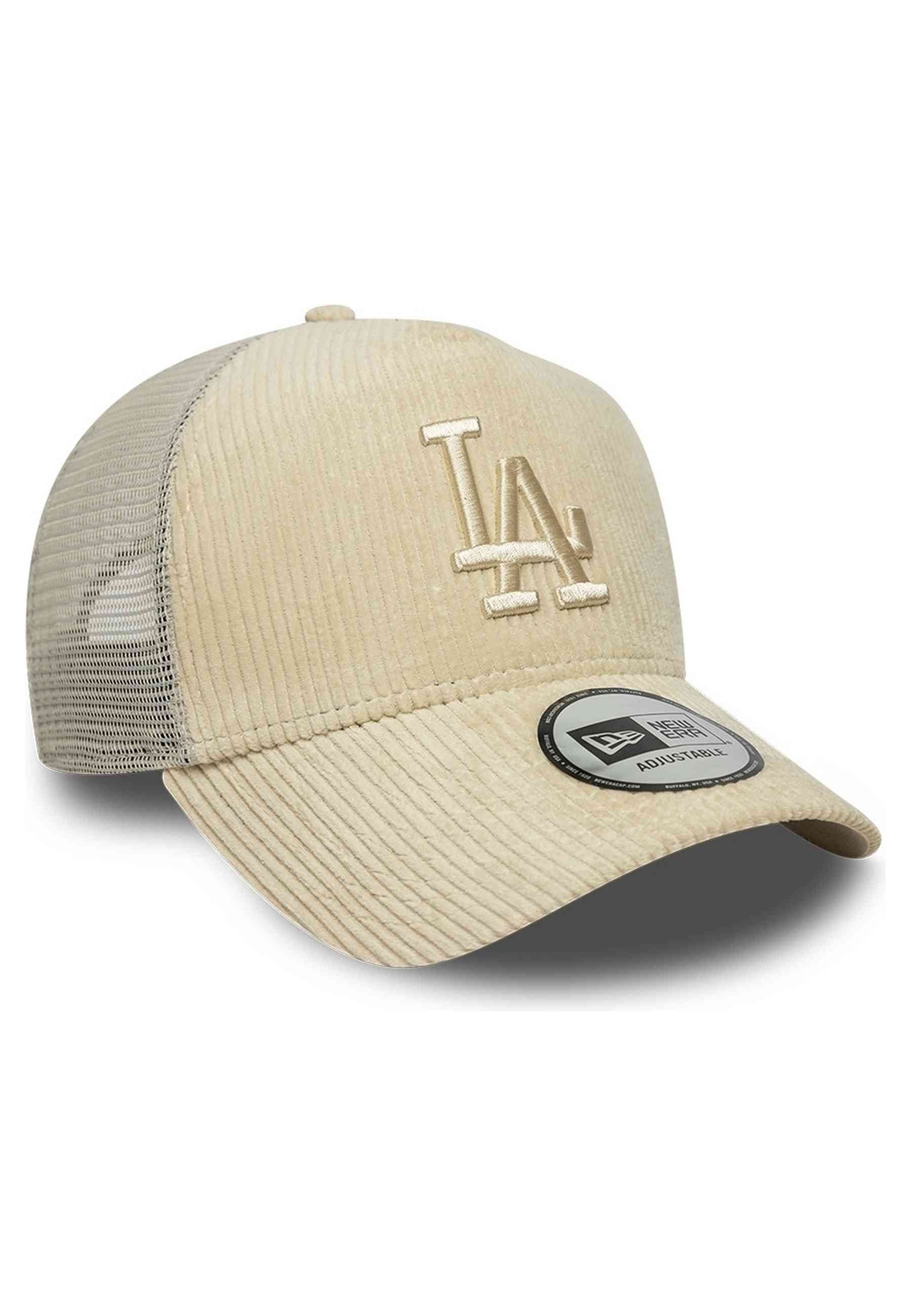 GORRA NEW ERA BEIGE DODGERS TONAL CORD TRUCKER LOSDOD