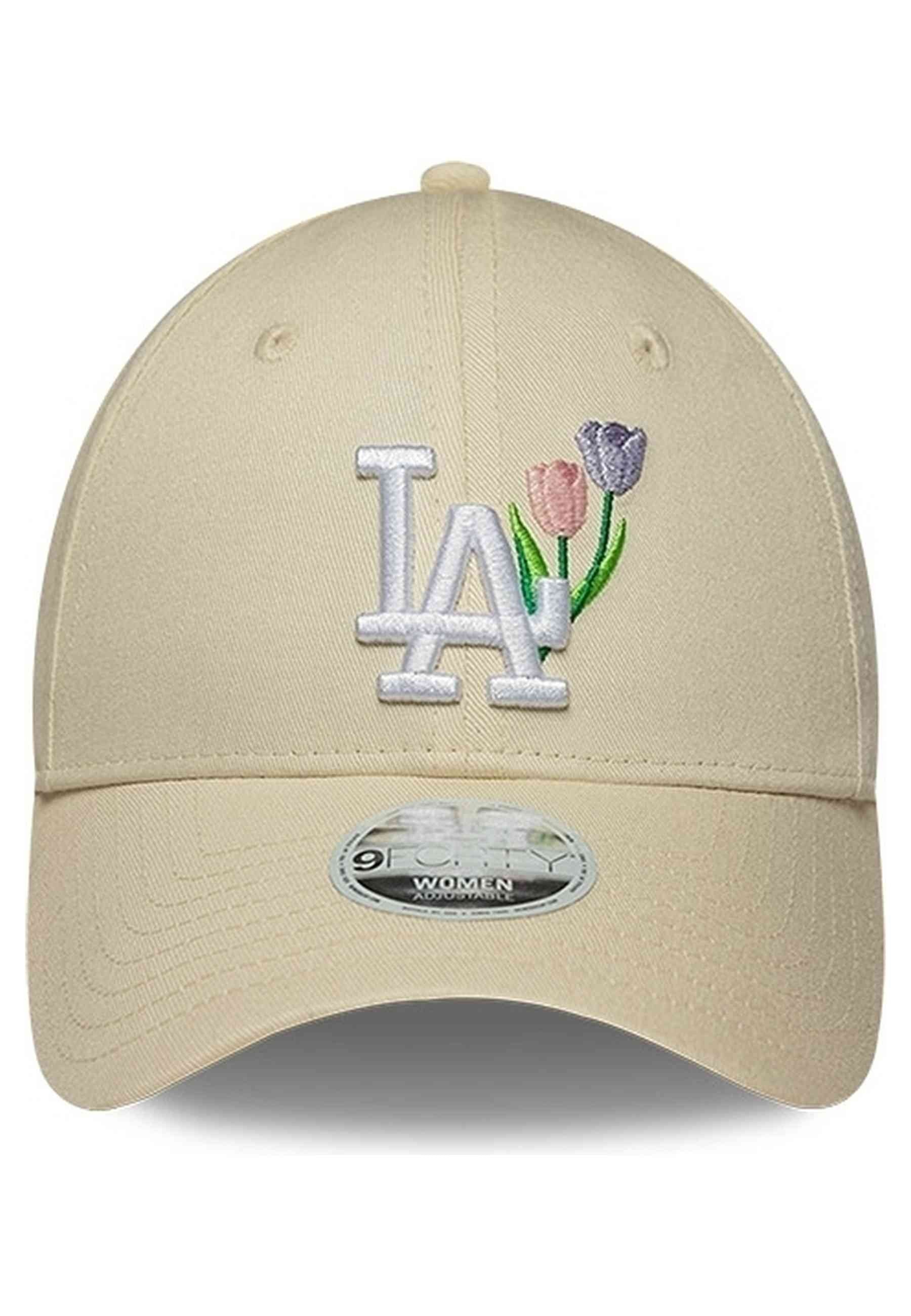GORRA NEW ERA BEIGE DODGERS WMNS FLOWER ICON 9FORTY LOSDOD