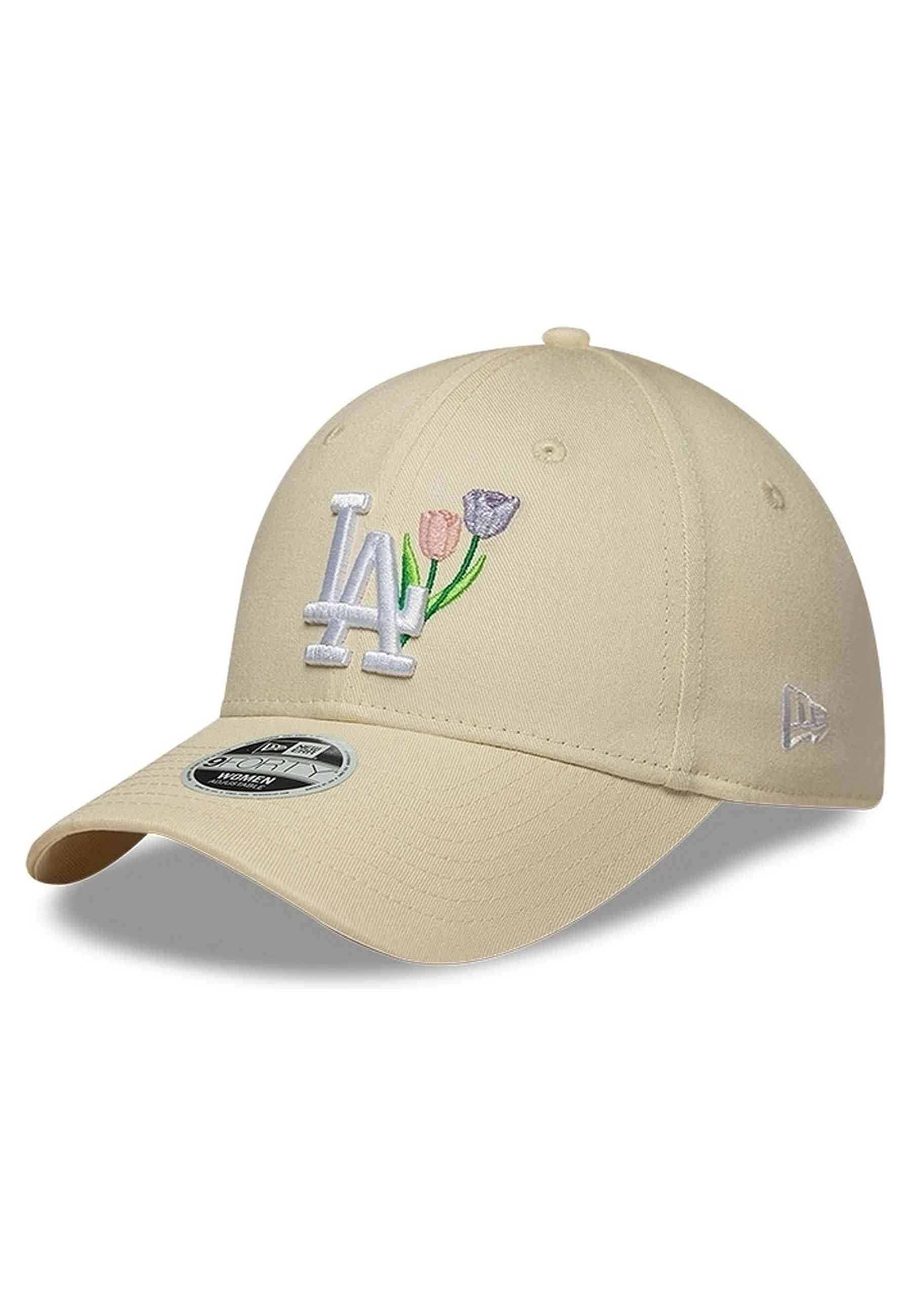 GORRA NEW ERA BEIGE DODGERS WMNS FLOWER ICON 9FORTY LOSDOD