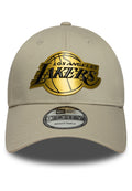 GORRA NEW ERA 9FORTY LOS ANGELES LAKERS NBA METALLIC BEIGE