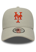 GORRA NEW ERA NEW YORK METS MLB OUTLINE SCRIPT E-FRAME BEIGE