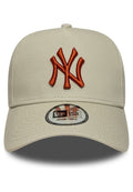 GORRA NEW ERA NEW YORK YANKEES MLB LEAGUE ESS E-FRAME BEIGE