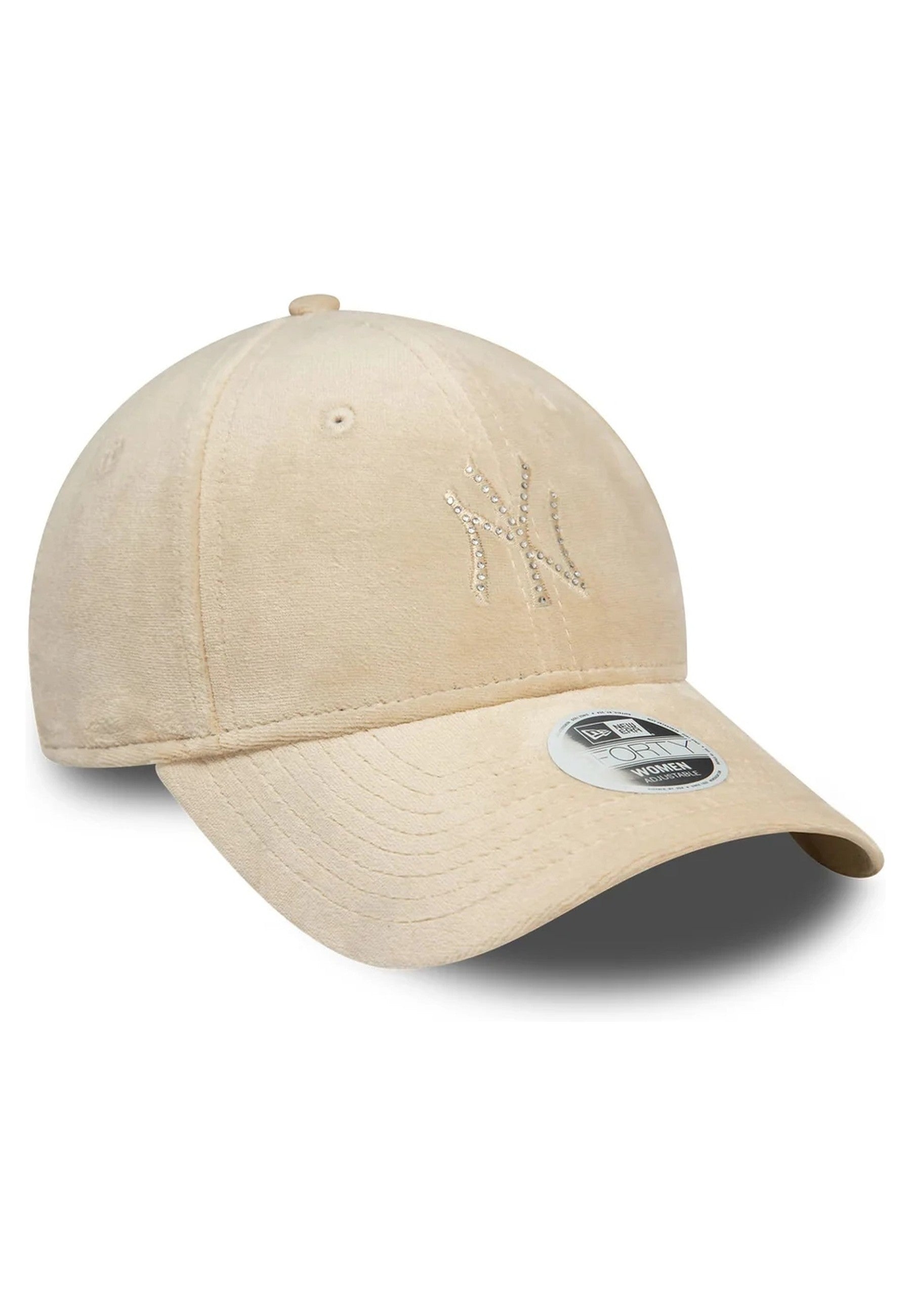 GORRA NEW ERA BEIGE YANKEES WMNS DIAMANTE VELOUR 9FORTY NEYYAN