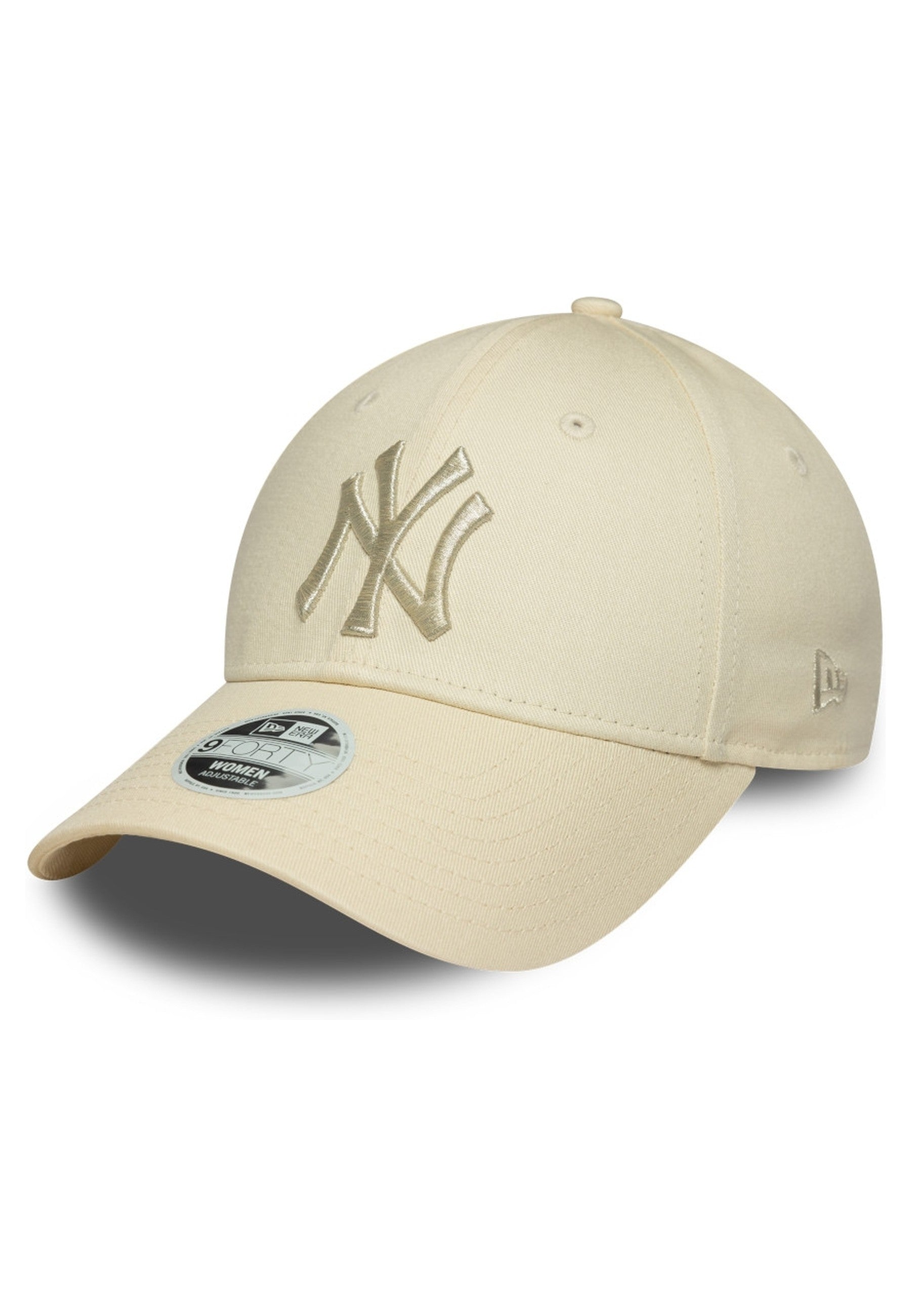 GORRA NEW ERA BEIGE YANKEES WMNS METALLIC LOGO 9FORTY