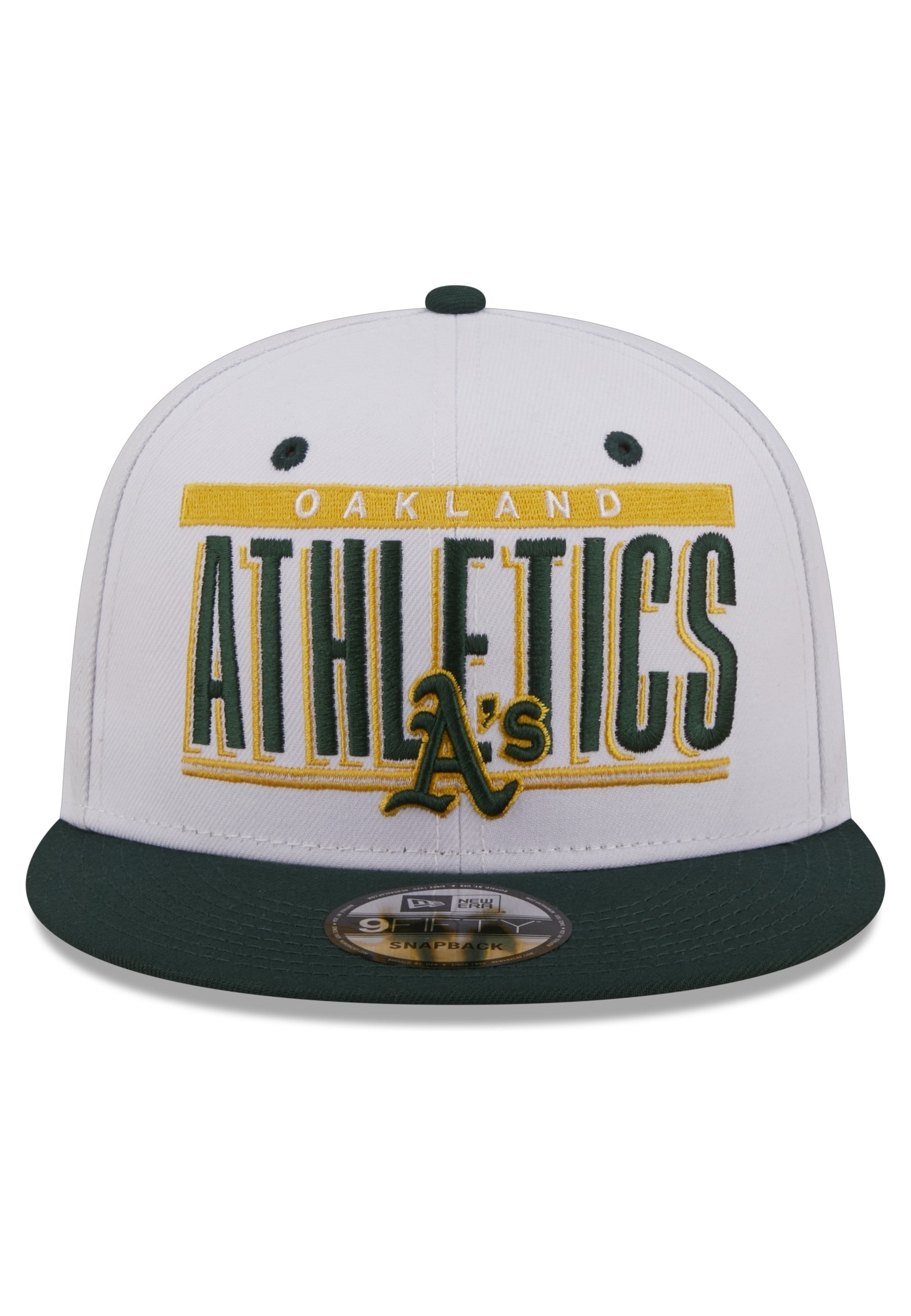 GORRA NEW ERA BLANCA ATHLETICS RETRO TITLE 9FIFTY OAKATH