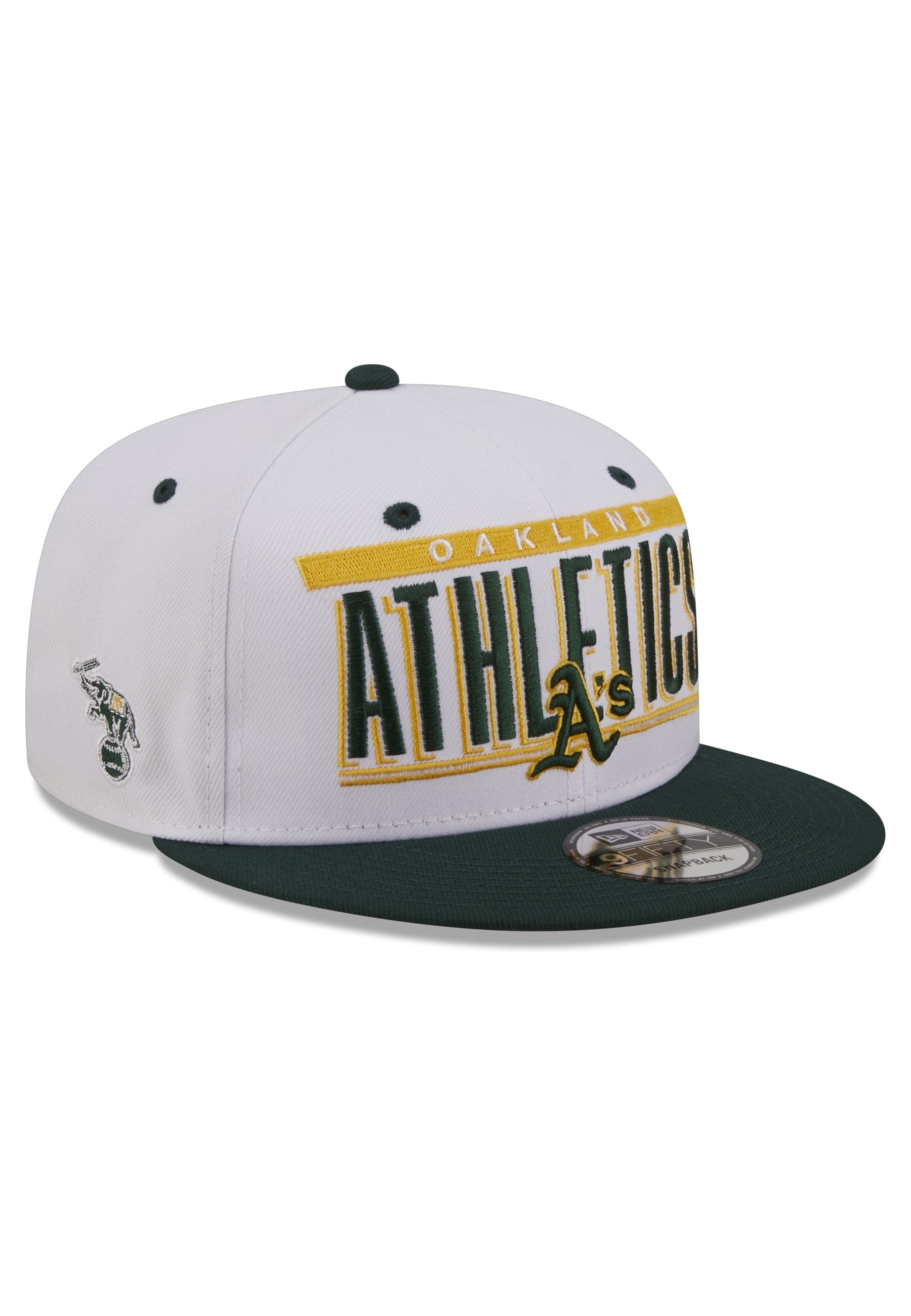 GORRA NEW ERA BLANCA ATHLETICS RETRO TITLE 9FIFTY OAKATH