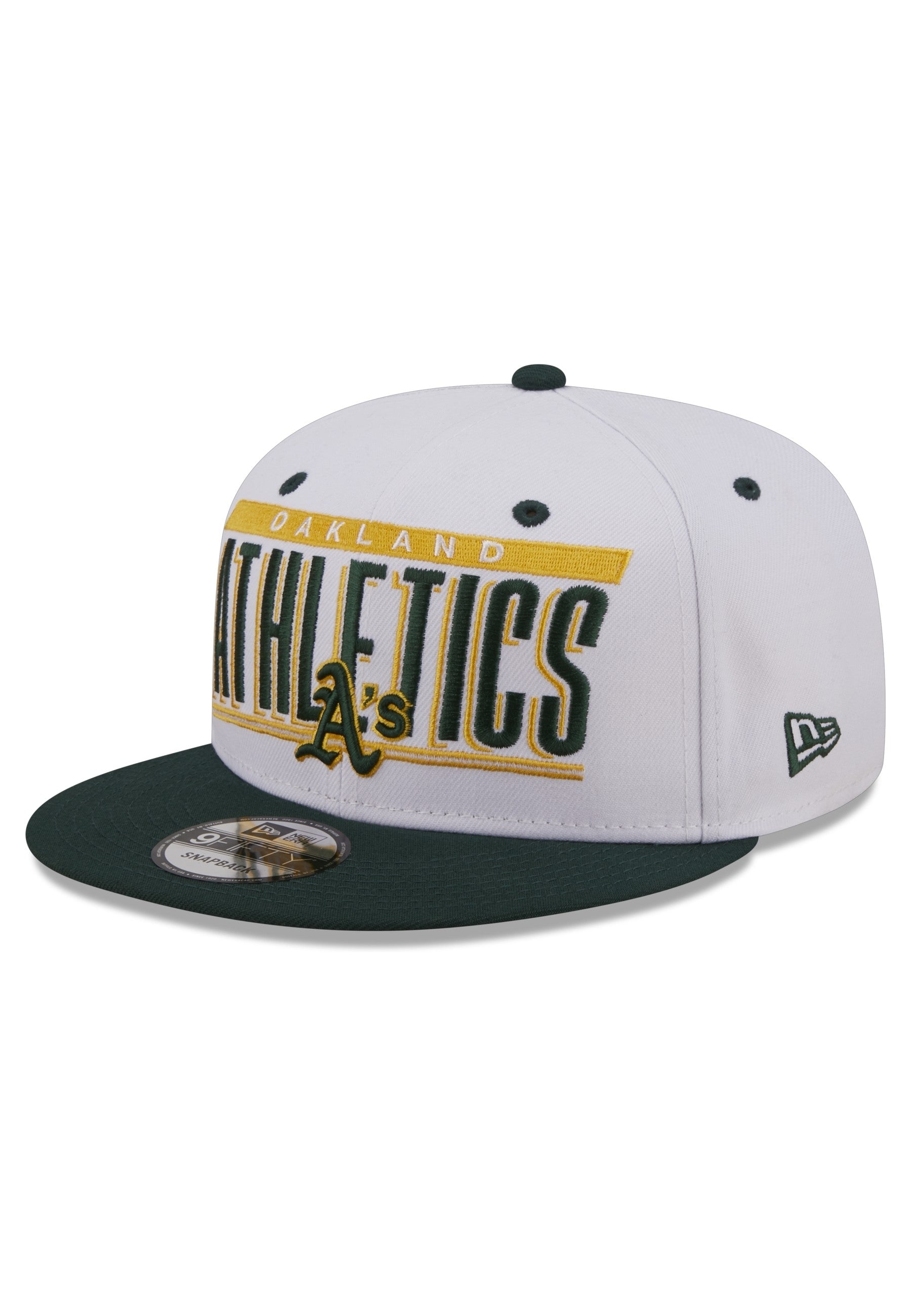 GORRA NEW ERA BLANCA ATHLETICS RETRO TITLE 9FIFTY OAKATH