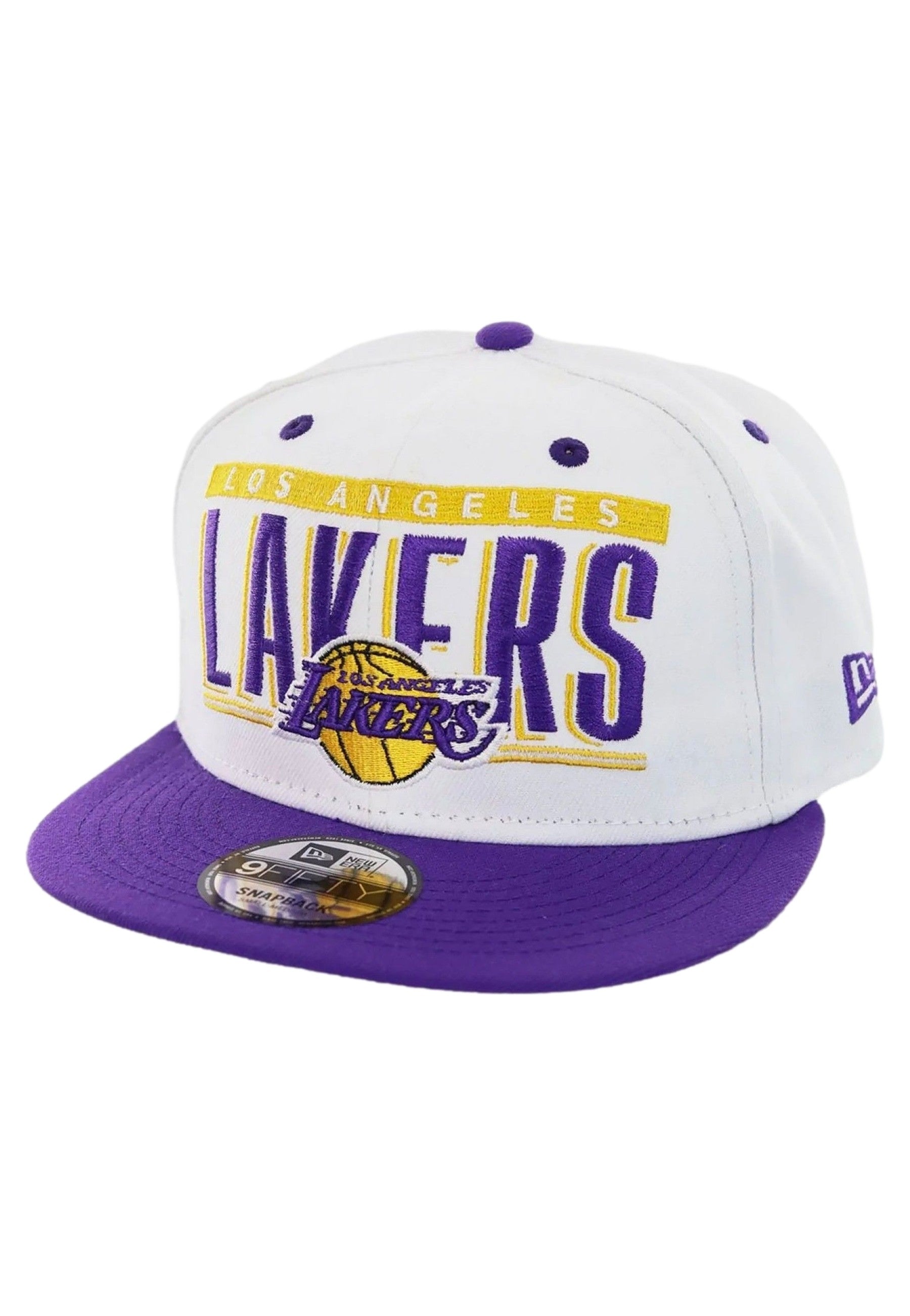 GORRA NEW ERA BLANCA LAKERS RETRO TITLE 9FIFTY LOSLAK