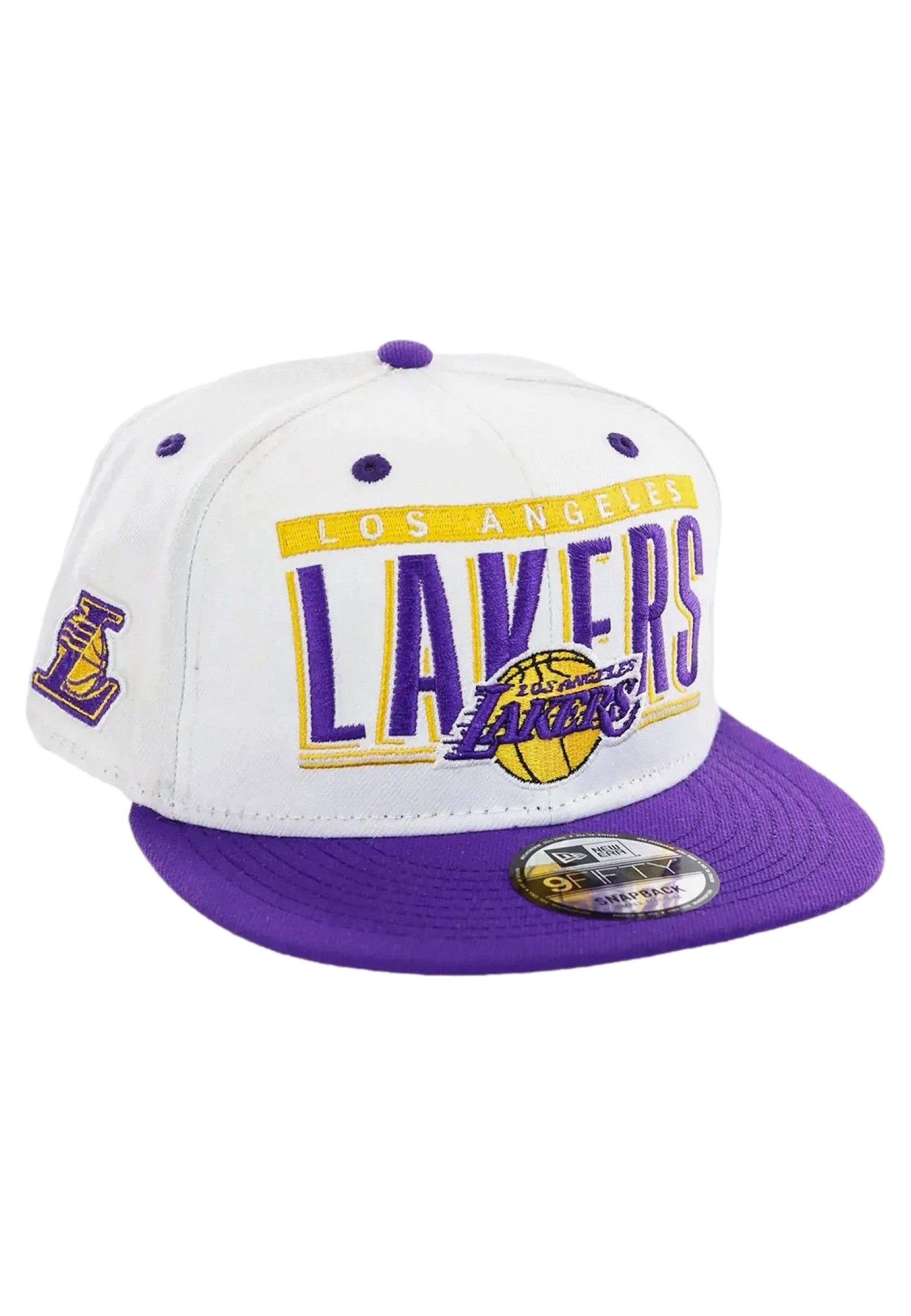 GORRA NEW ERA BLANCA LAKERS RETRO TITLE 9FIFTY LOSLAK