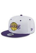 GORRA NEW ERA BLANCA LAKERS WHITE CROWN PATCH LOSLAK