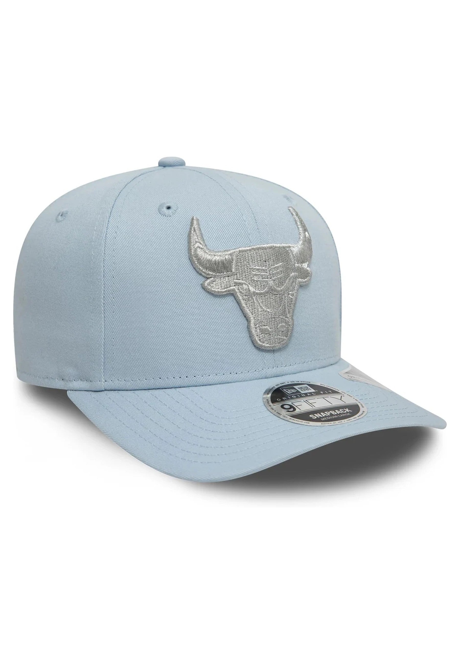 GORRA NEW ERA CELESTE BULLS METALLIC 9FIFTY OF CHIBUL