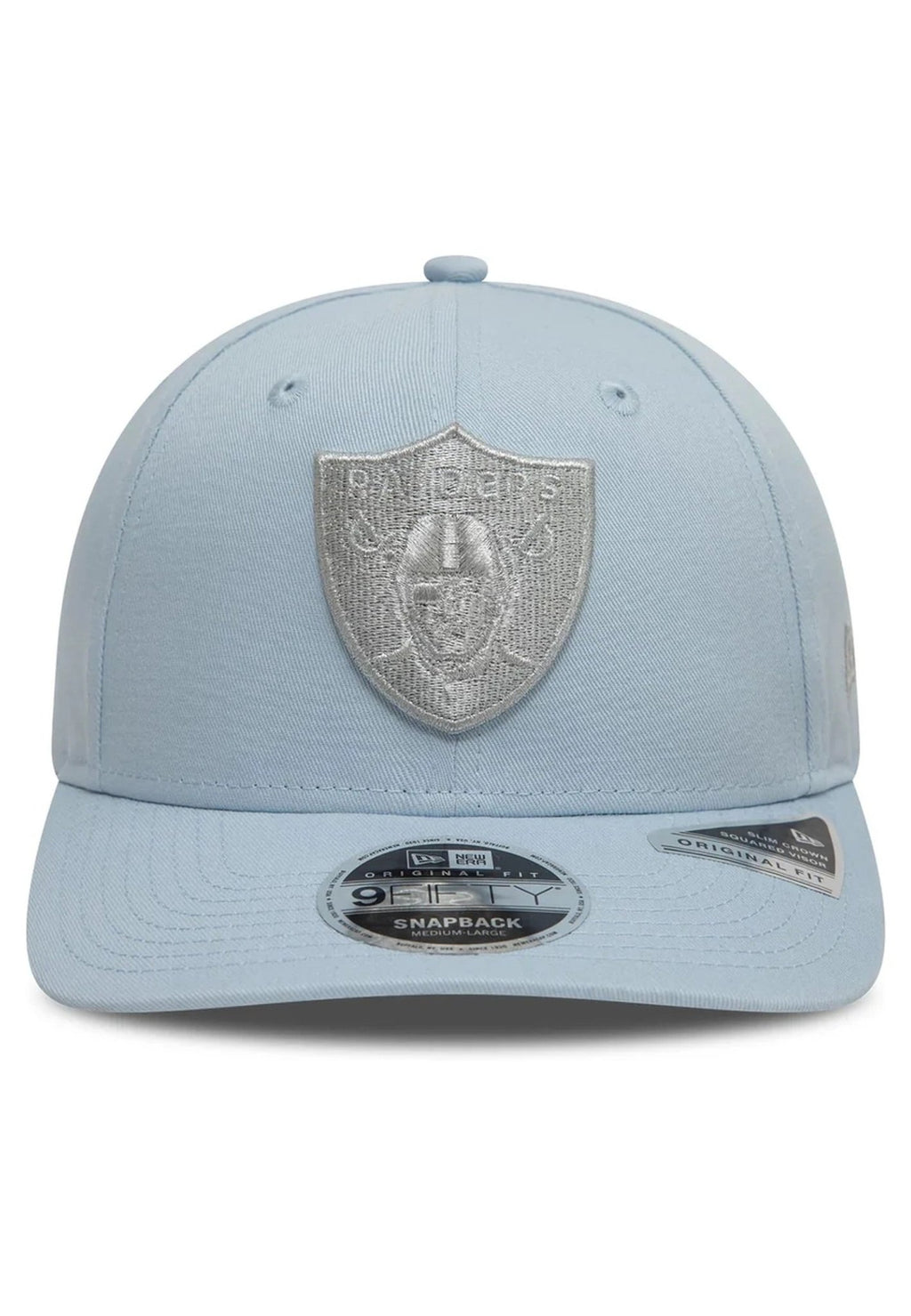 GORRA NEW ERA CELESTE RAIDERS METALLIC 9FIFTY OF LASRAI - AREA ZERO
