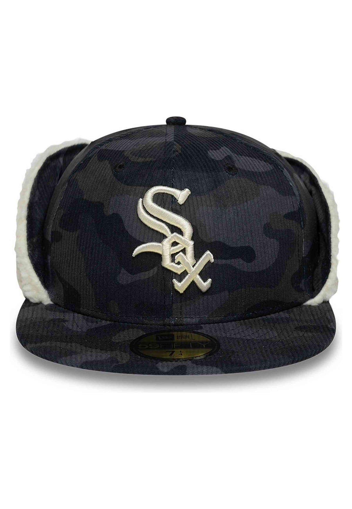 gorra New Era 59FIFTY Chicago White Sox Cord Down Flap negra - vista 5
