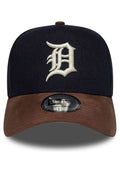 CASQUETTE NEW ERA DETROIT TIGERS E FRAME SUEDE VISOR MARINE