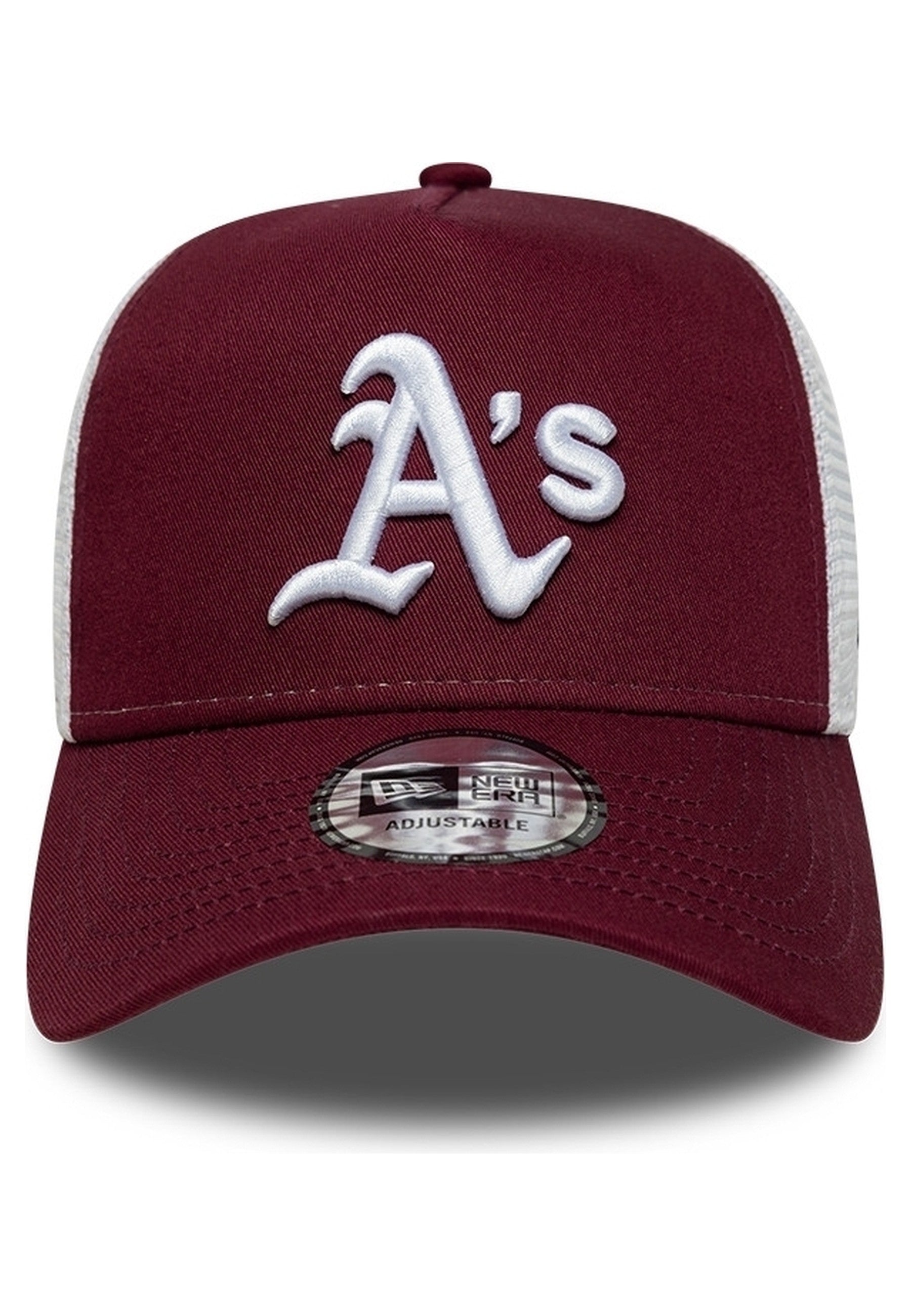 GORRA NEW ERA GRANATE ATHLETICS LEAGUE ESSENTIAL OAKATH TRUCKER CAP