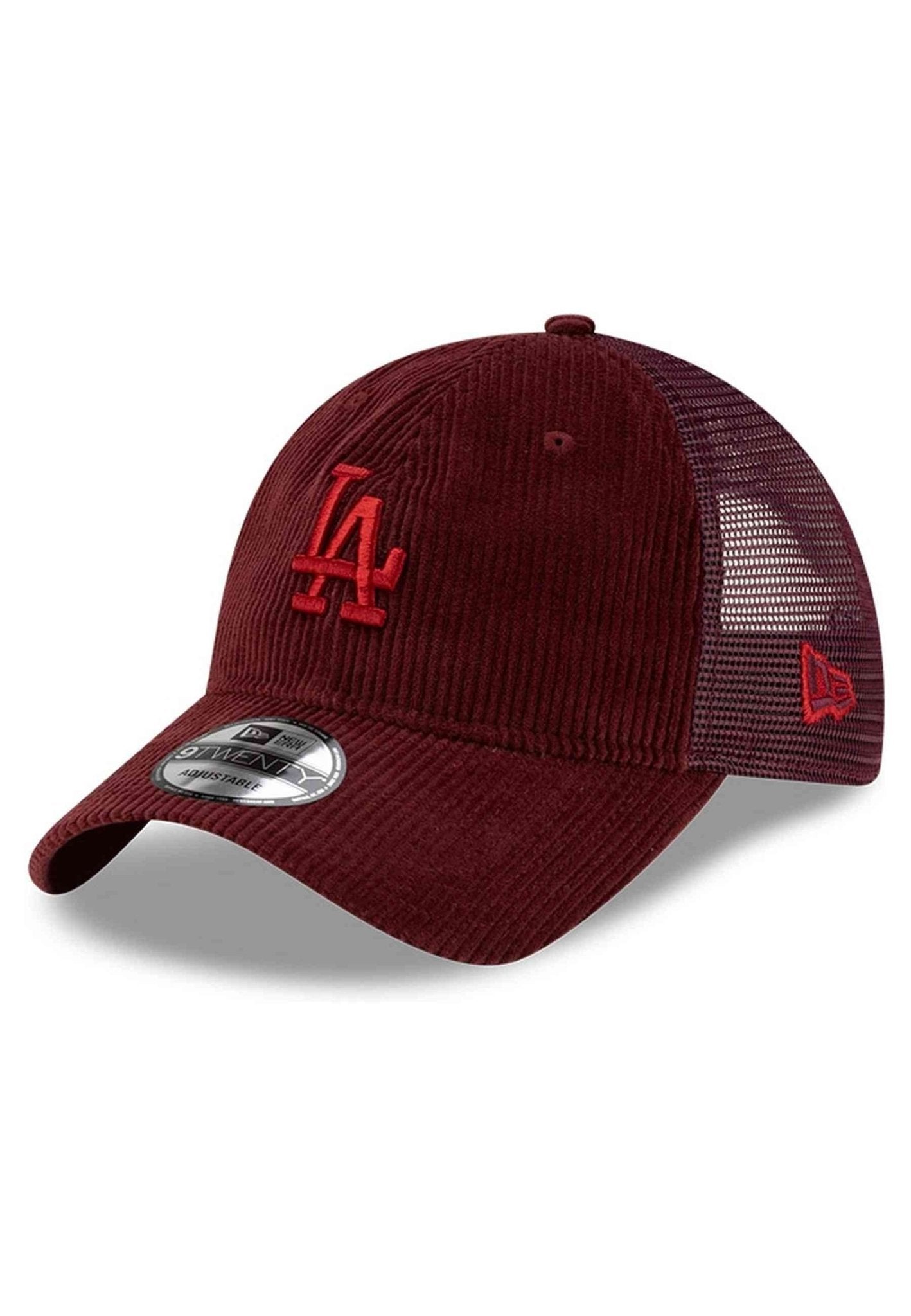 GORRA NEW ERA GRANATE DODGERS CORD 9TWENTY TRUCKER LOSDOD - AREA ZERO