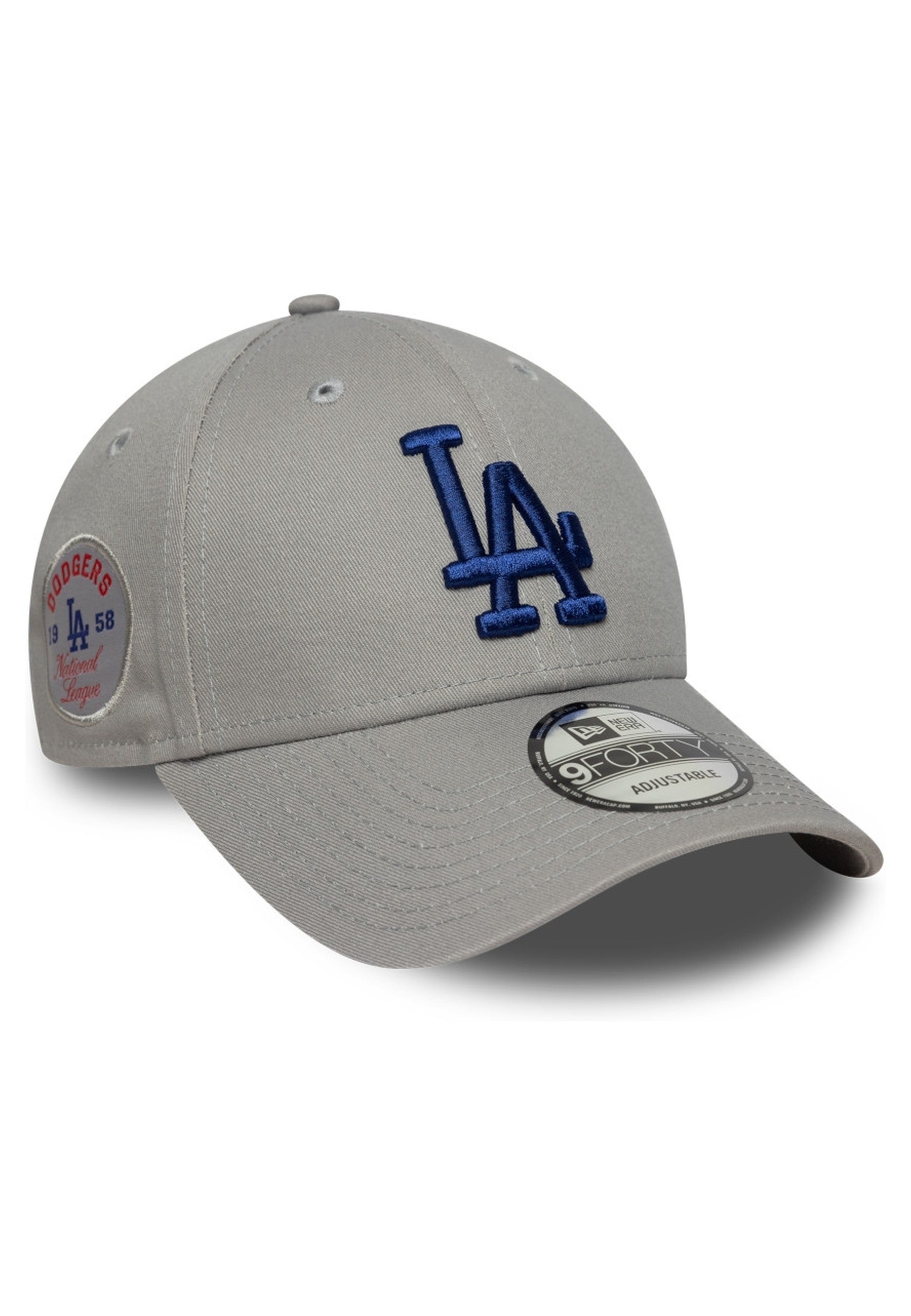 GORRA NEW ERA GRIS DODGERS MLB SIE PATCH 9FORTY LOSDOD