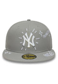 GORRA NEW ERA GRIS YANKEES MLB SCRIBBLE 59FIFTY NEYYAN