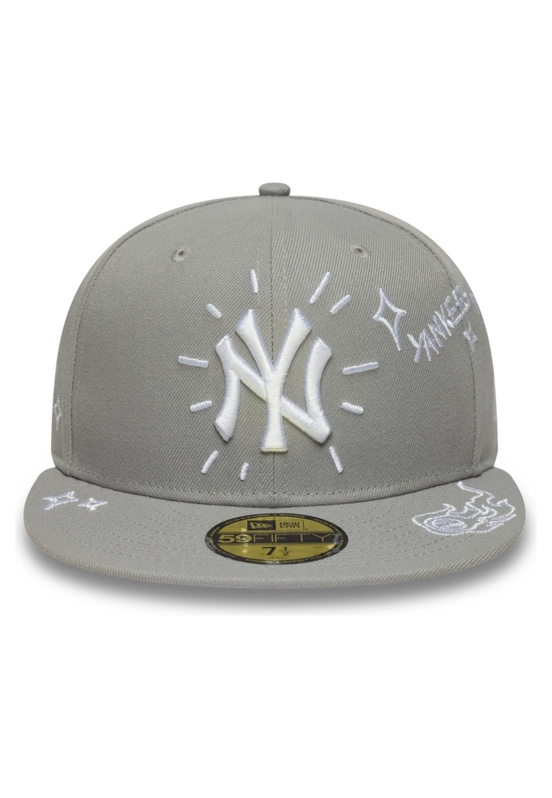 GORRA NEW ERA GRIS YANKEES MLB SCRIBBLE 59FIFTY NEYYAN