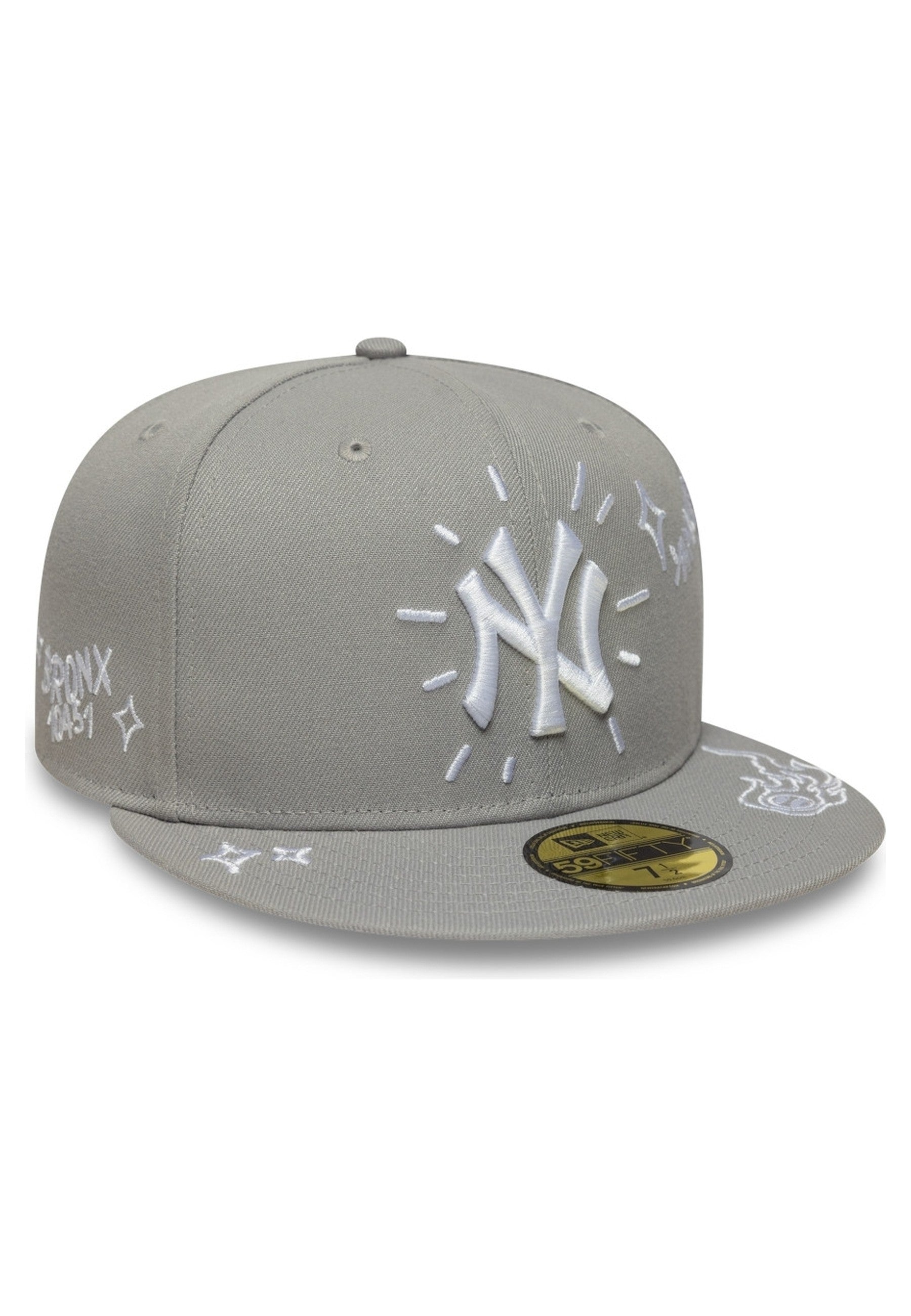 GORRA NEW ERA GRIS YANKEES MLB SCRIBBLE 59FIFTY NEYYAN
