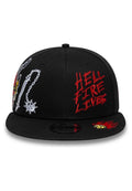 GORRA NEW ERA HELL FIRE LIVES STRANGER THINGS 10 YEARS NEGRA