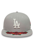 NEW ERA LOS ANGELES DODGERS 59FIFTY COOPERSTOWN FLORAL GRAY CAP