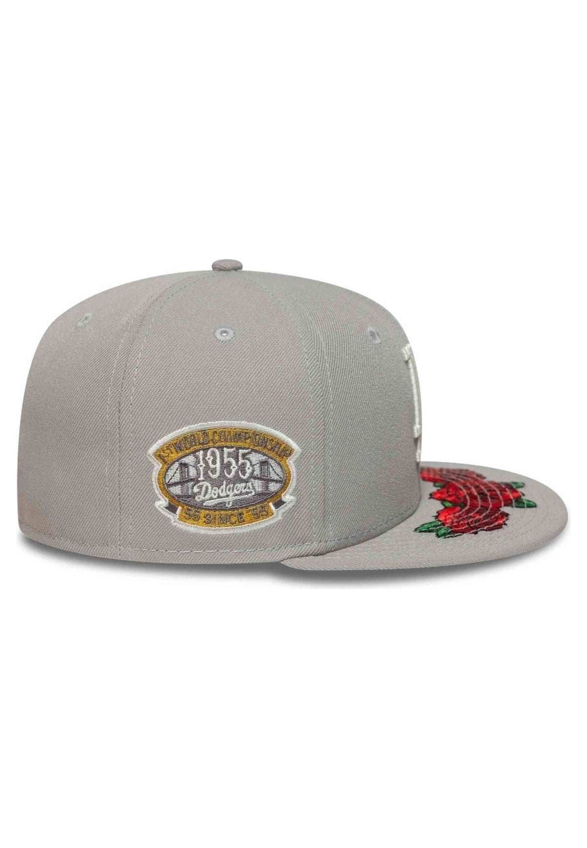 gorra New Era 59FIFTY Los Angeles Dodgers Cooperstown Floral gris - vista 6