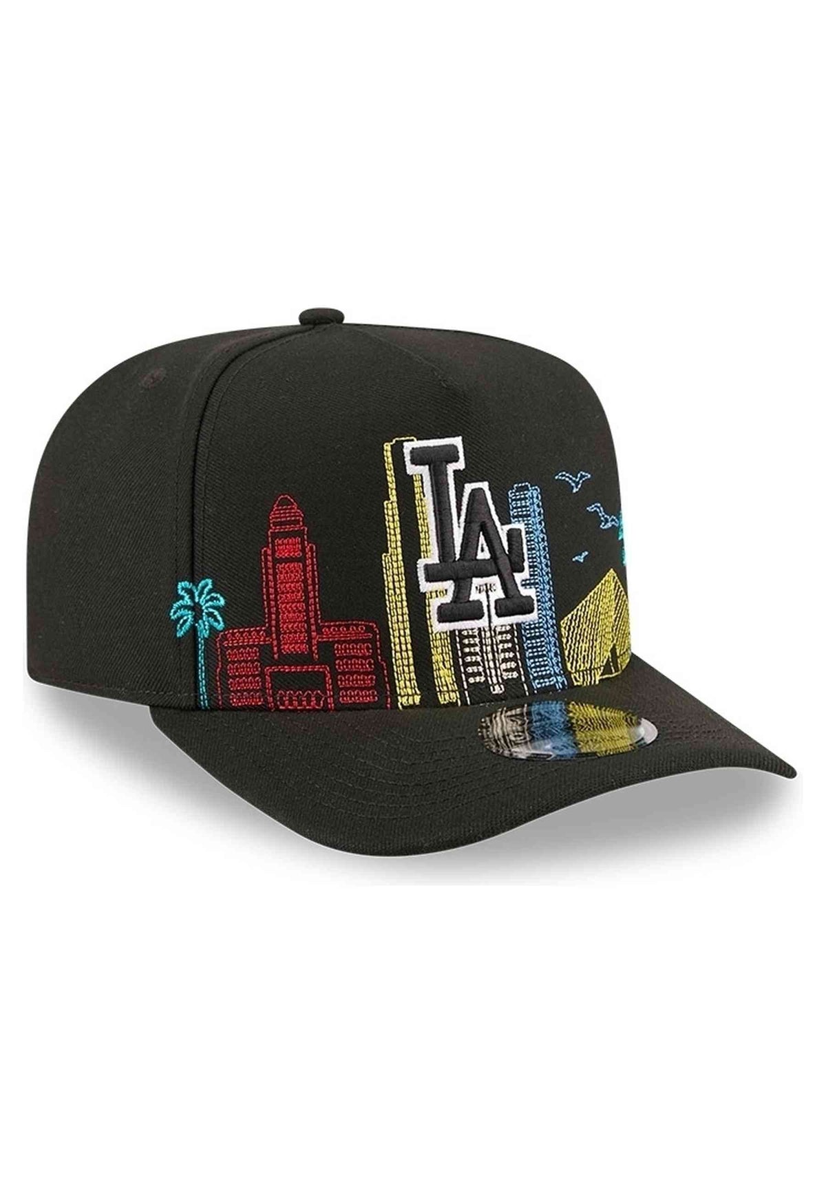 GORRA NEW ERA LOS ANGELES DODGERS 9FIFTY A FRAME LOCALIZED GRAPHICS NEGRA