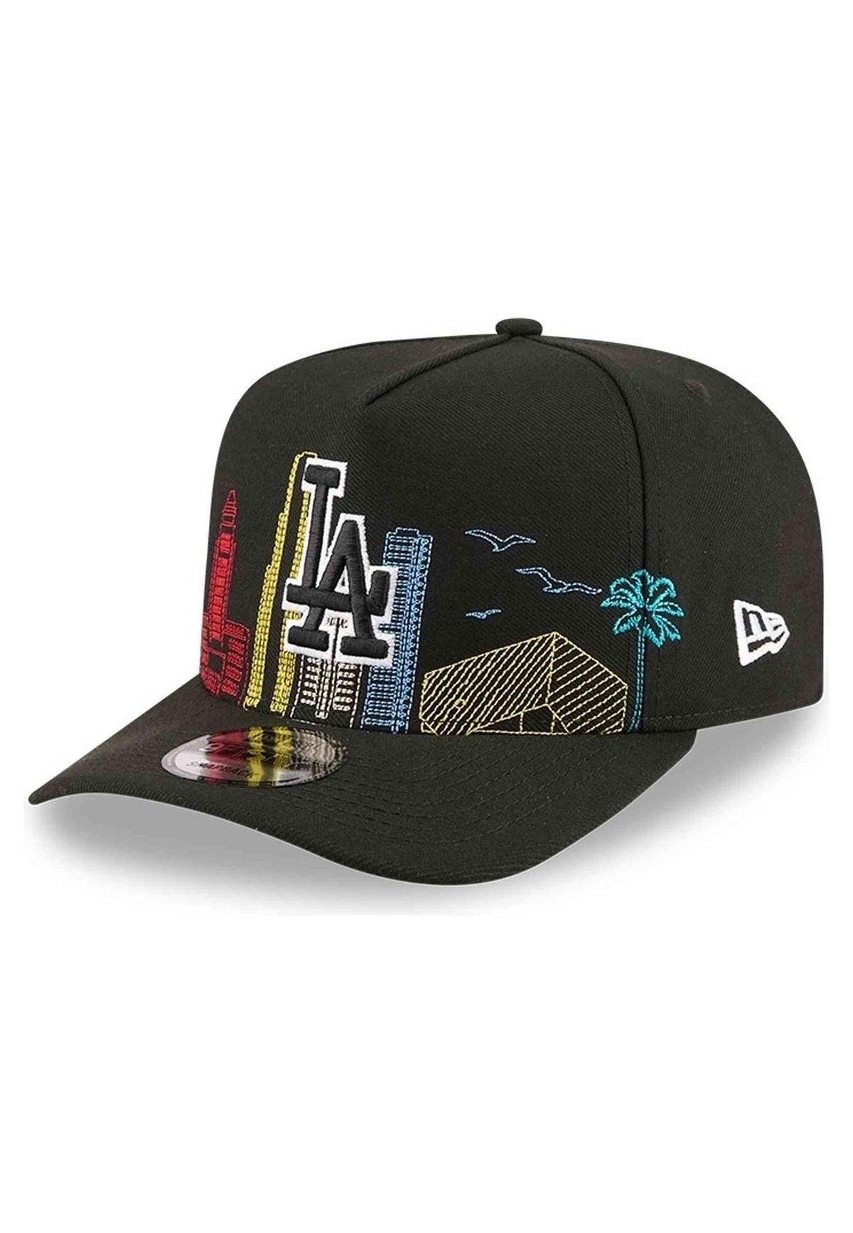 GORRA NEW ERA LOS ANGELES DODGERS 9FIFTY A FRAME LOCALIZED GRAPHICS NEGRA