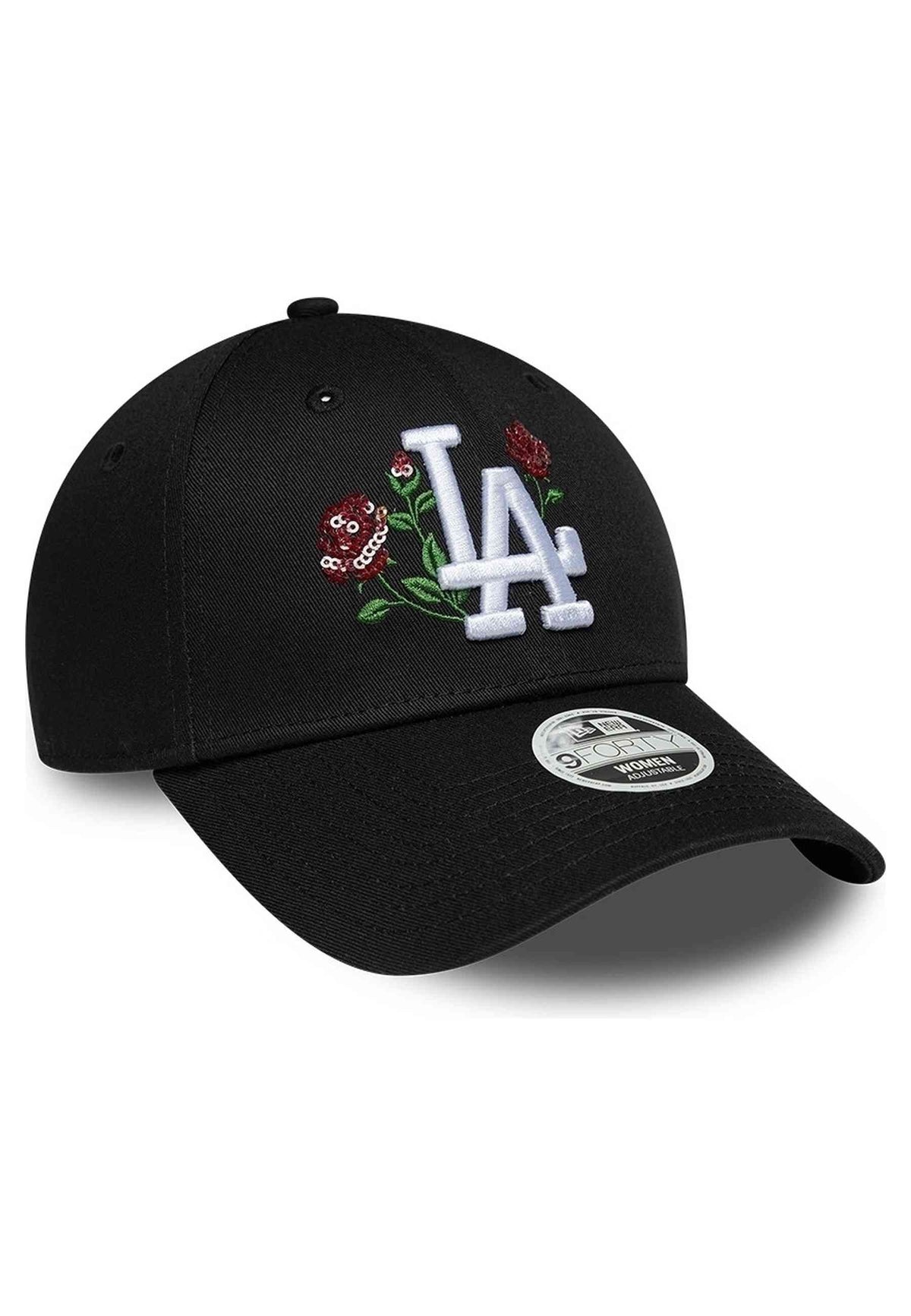 NEW ERA LOS ANGELES DODGERS 9FORTY WMNS ROSE SEQUIN BLACK CAP