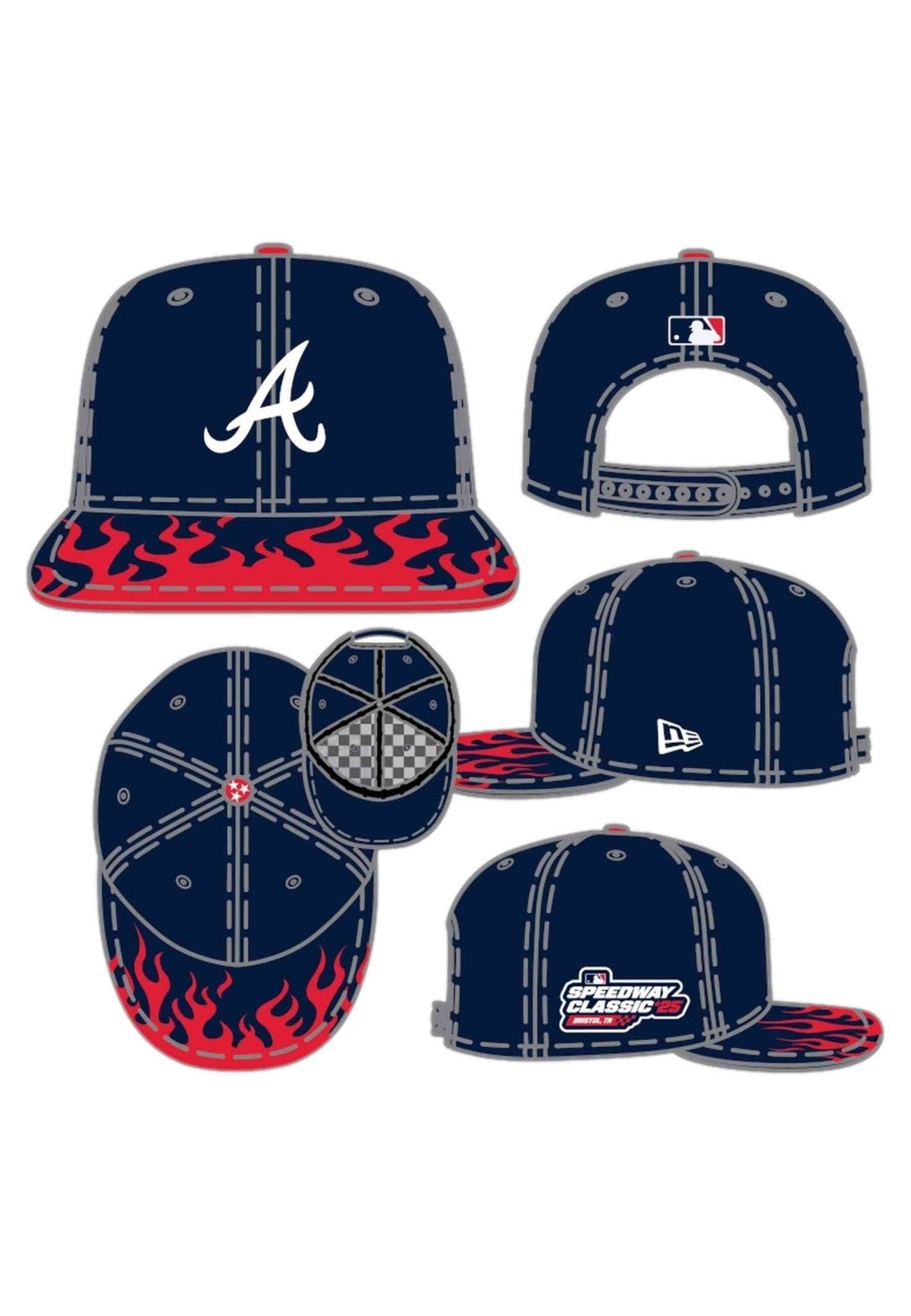 GORRA NEW ERA MARINO ATLANTA BRAVES SPEEDWAY BRISTOL 950 ATLBRA - AREA ZERO