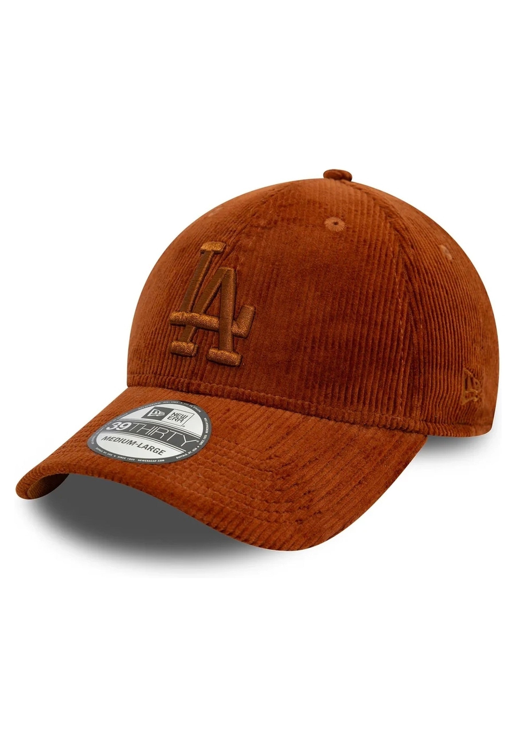 GORRA NEW ERA MARRON DODGERS CORD 39THIRTY LOSDOD