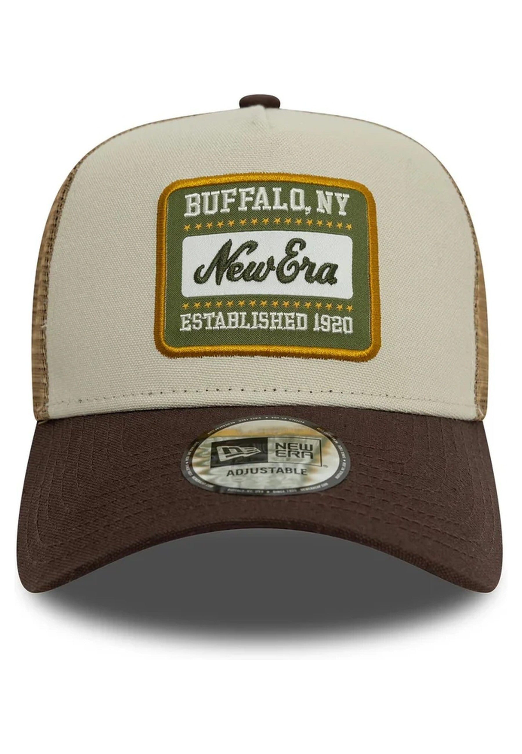 GORRA NEW ERA MARRON NE PATCH COT CANV TRUCKER NEWERA