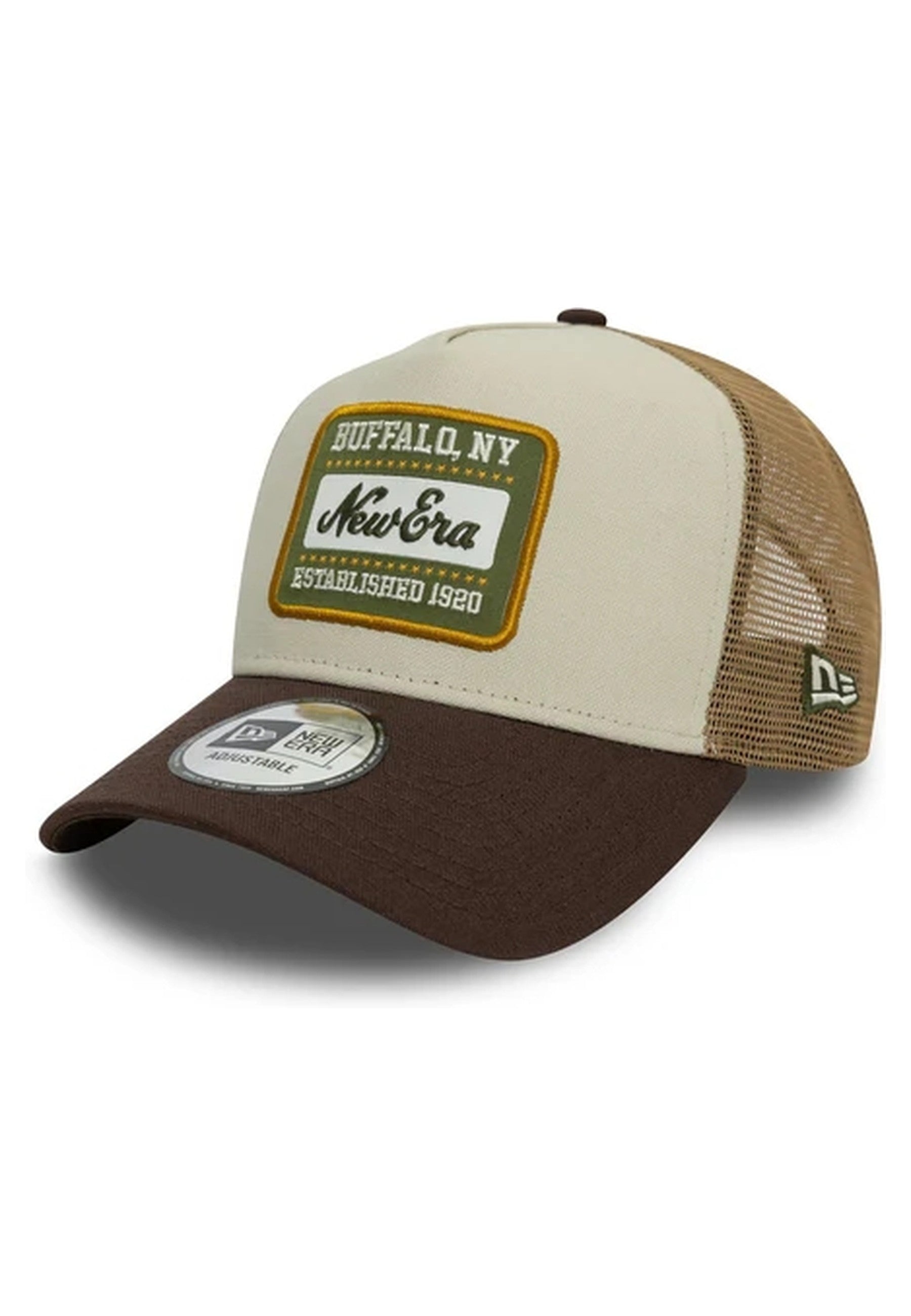 GORRA NEW ERA MARRON NE PATCH COT CANV TRUCKER NEWERA