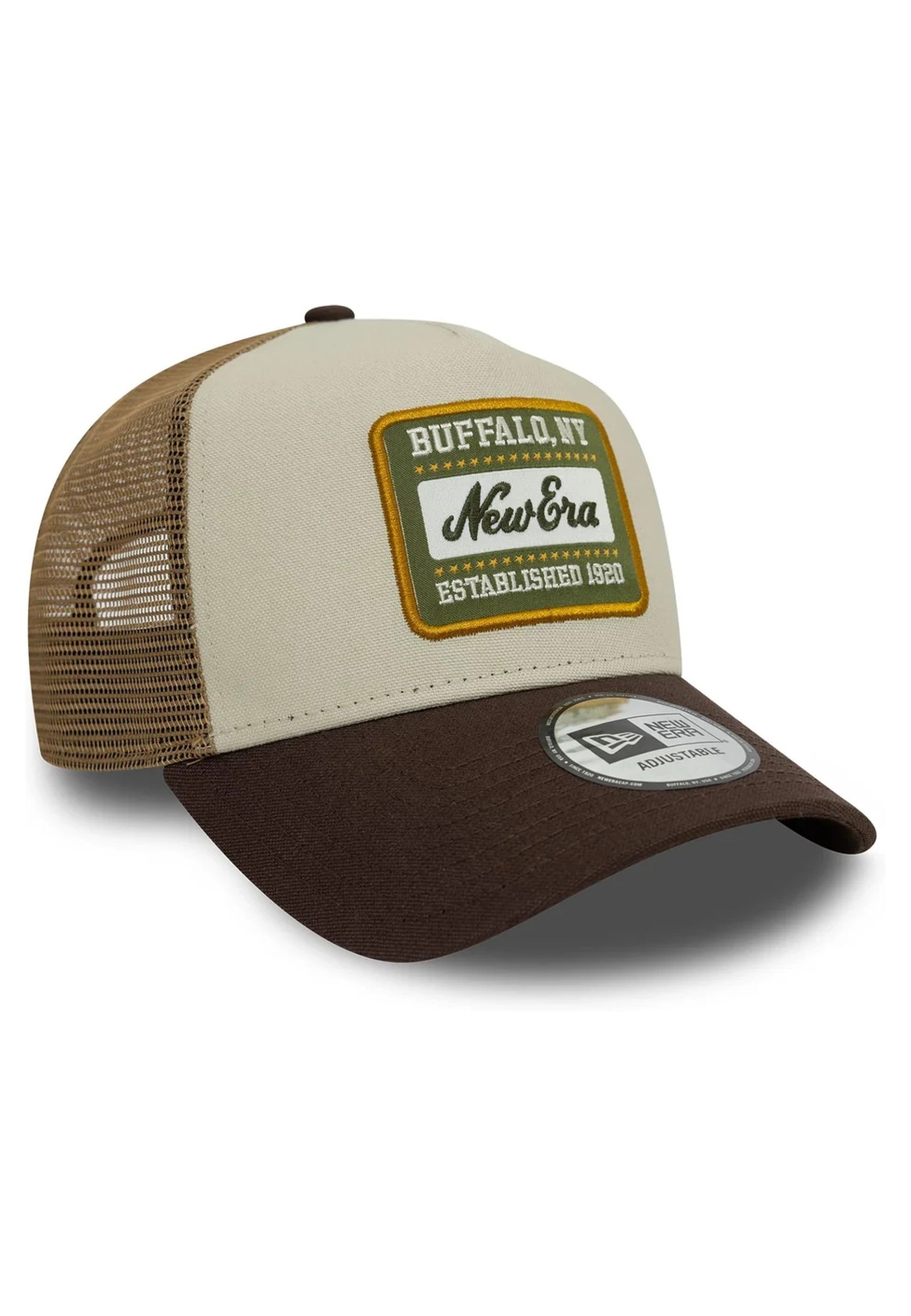 GORRA NEW ERA MARRON NE PATCH COT CANV TRUCKER NEWERA