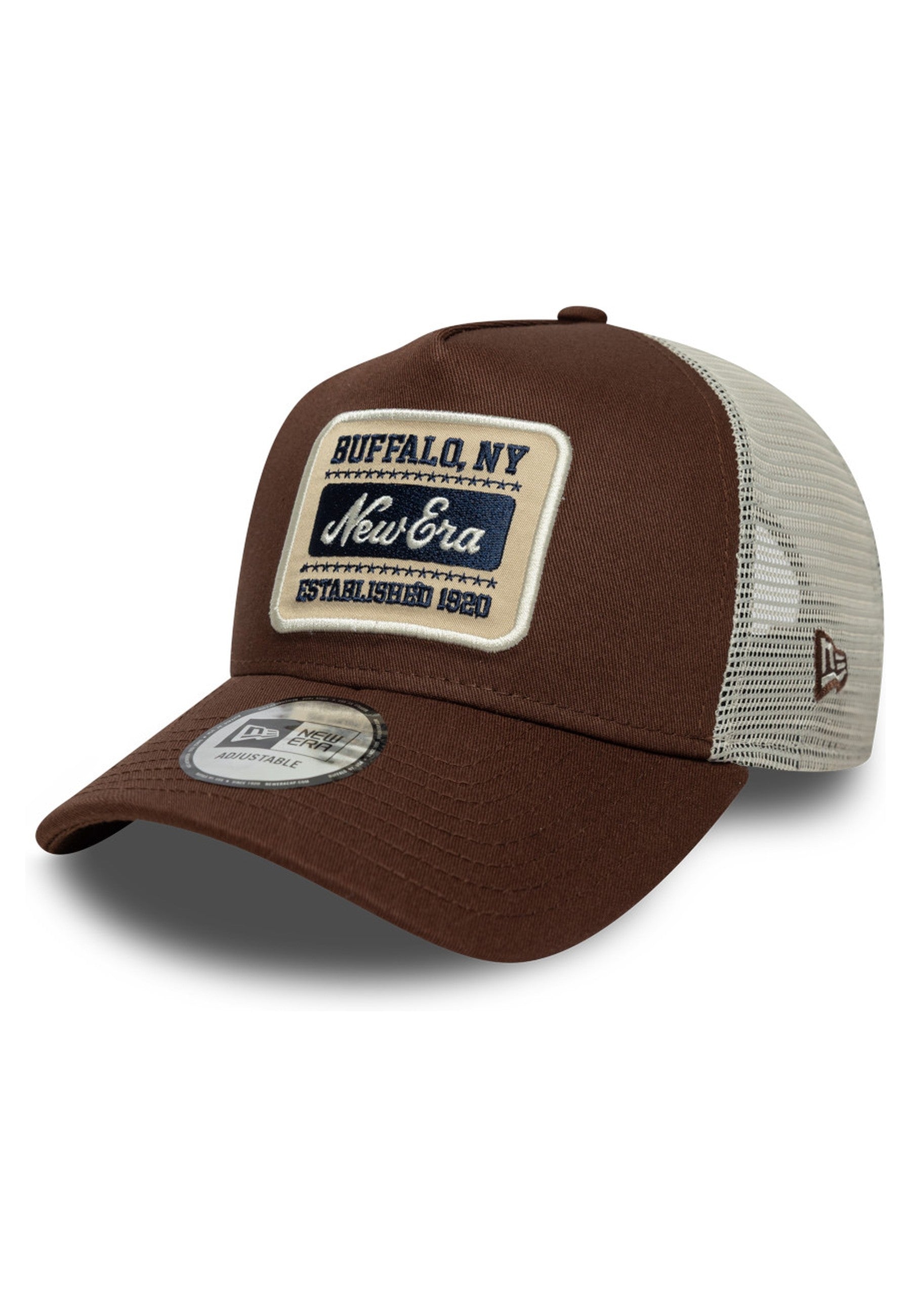GORRA NEW ERA MARRON NE PATCH TRUCKER NEWERA