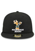 GORRA NEW ERA MILWAUKEE BUCKS 59FIFTY HARDWOOD CLASSIC NEGRA