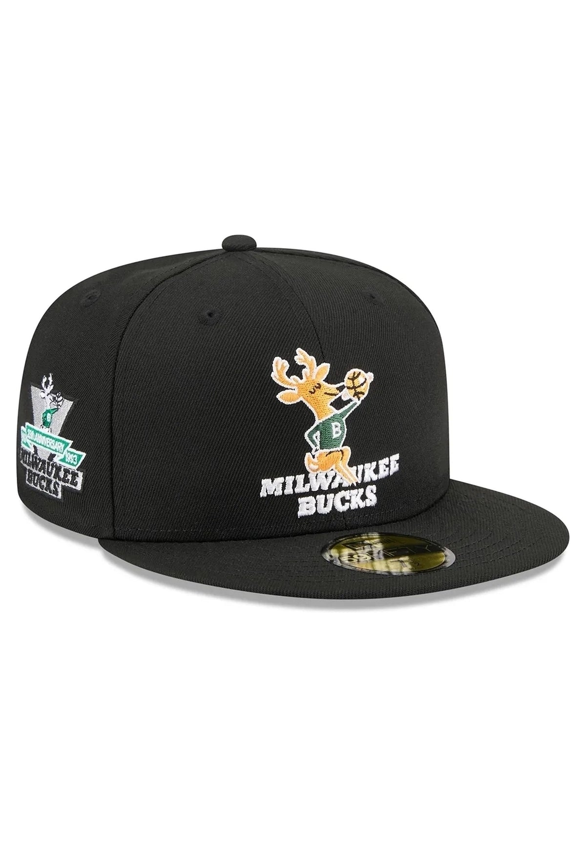 GORRA NEW ERA MILWAUKEE BUCKS 59FIFTY HARDWOOD CLASSIC NEGRA