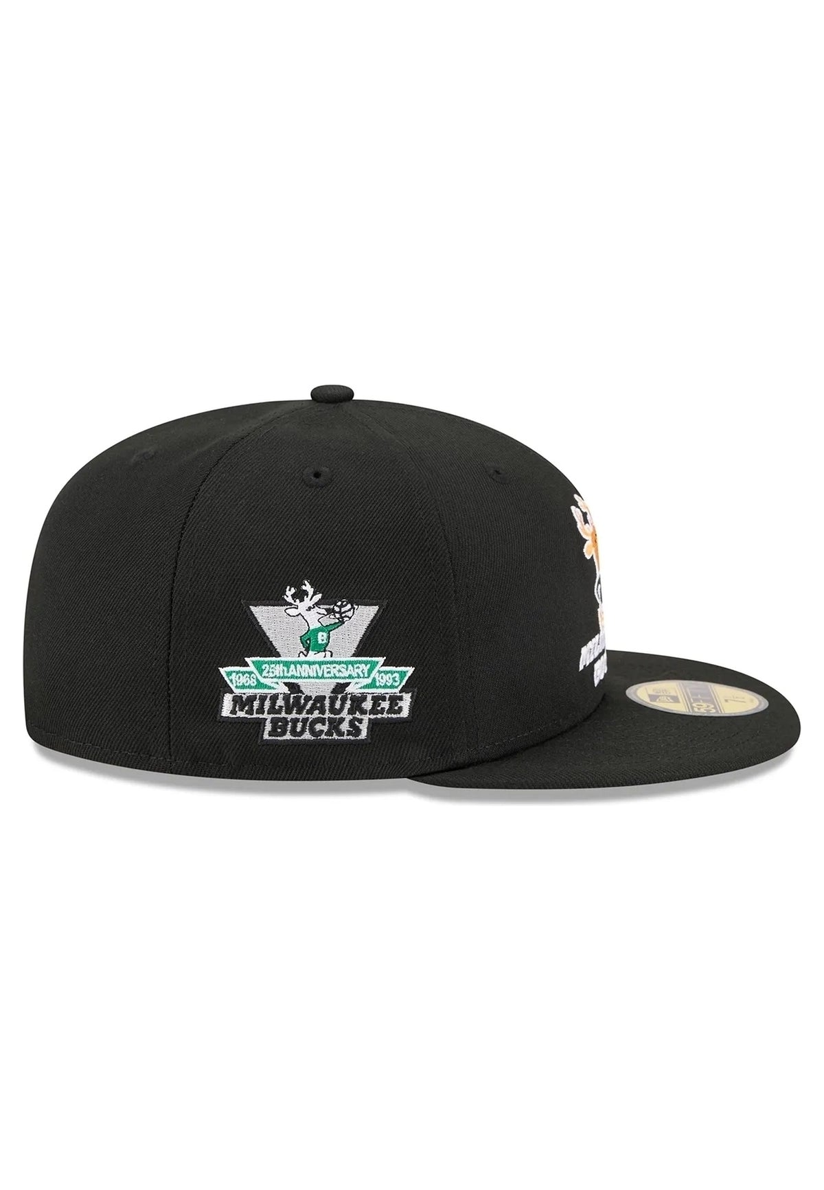 GORRA NEW ERA MILWAUKEE BUCKS 59FIFTY HARDWOOD CLASSIC NEGRA