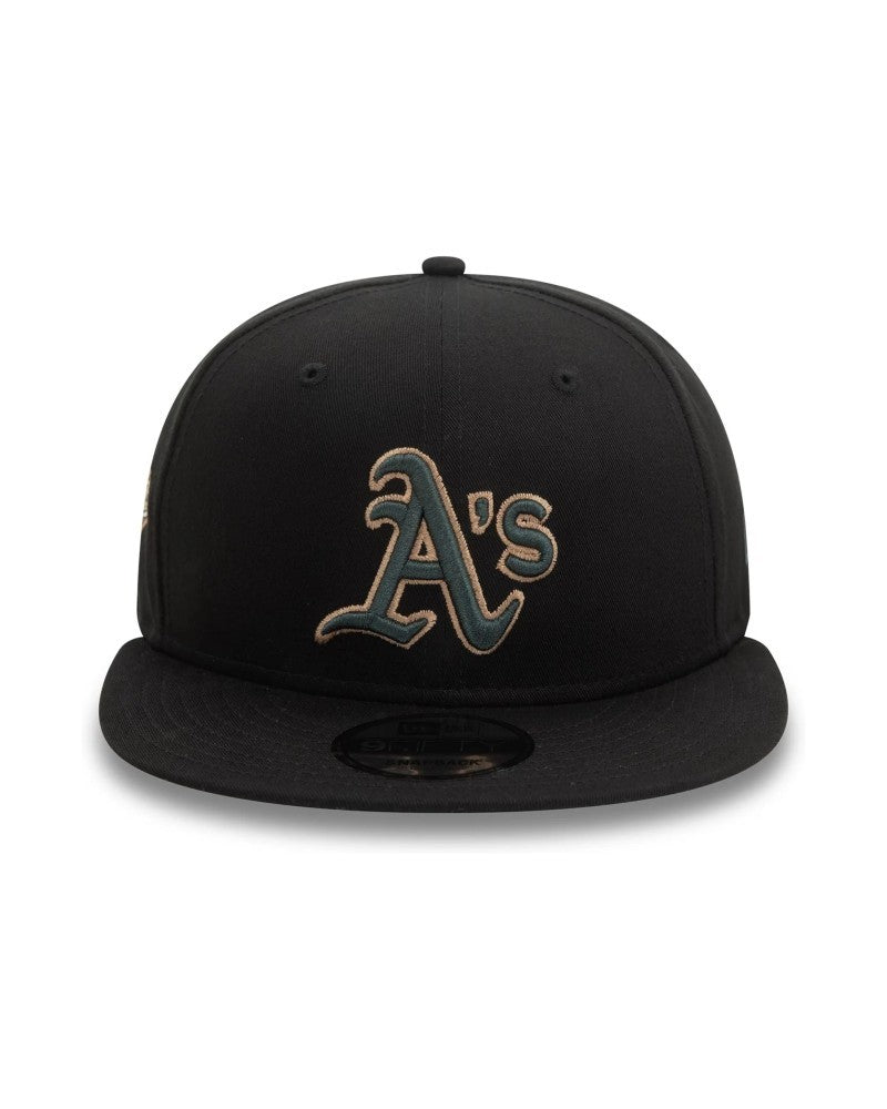 GORRA NEW ERA NEGRA ATHLETICS SEASONAL WS 9FIFTY OAKATH