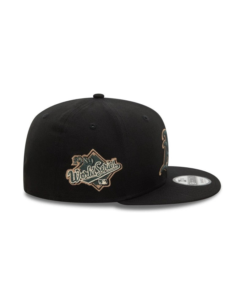 GORRA NEW ERA NEGRA ATHLETICS SEASONAL WS 9FIFTY OAKATH