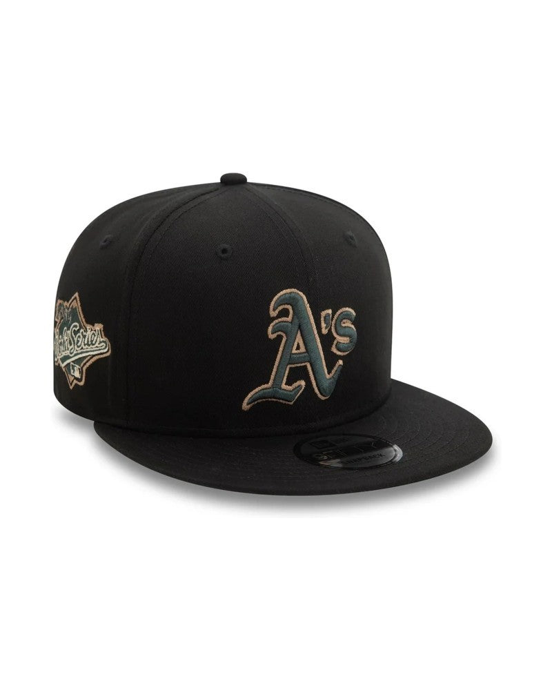 GORRA NEW ERA NEGRA ATHLETICS SEASONAL WS 9FIFTY OAKATH