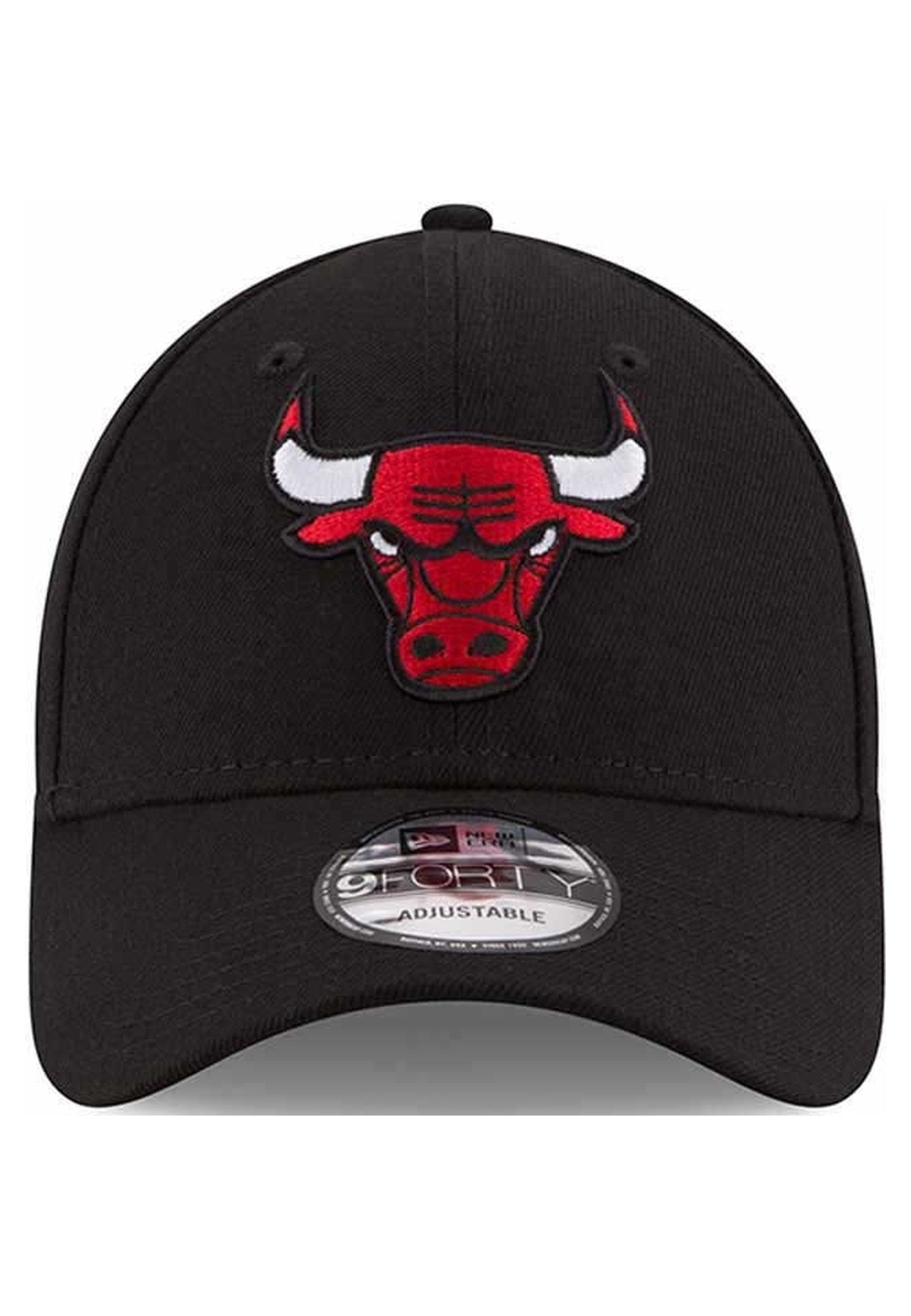 GORRA NEW ERA NEGRA BORDADO CHICAGO BULLS FRENTE VISERA CURVA